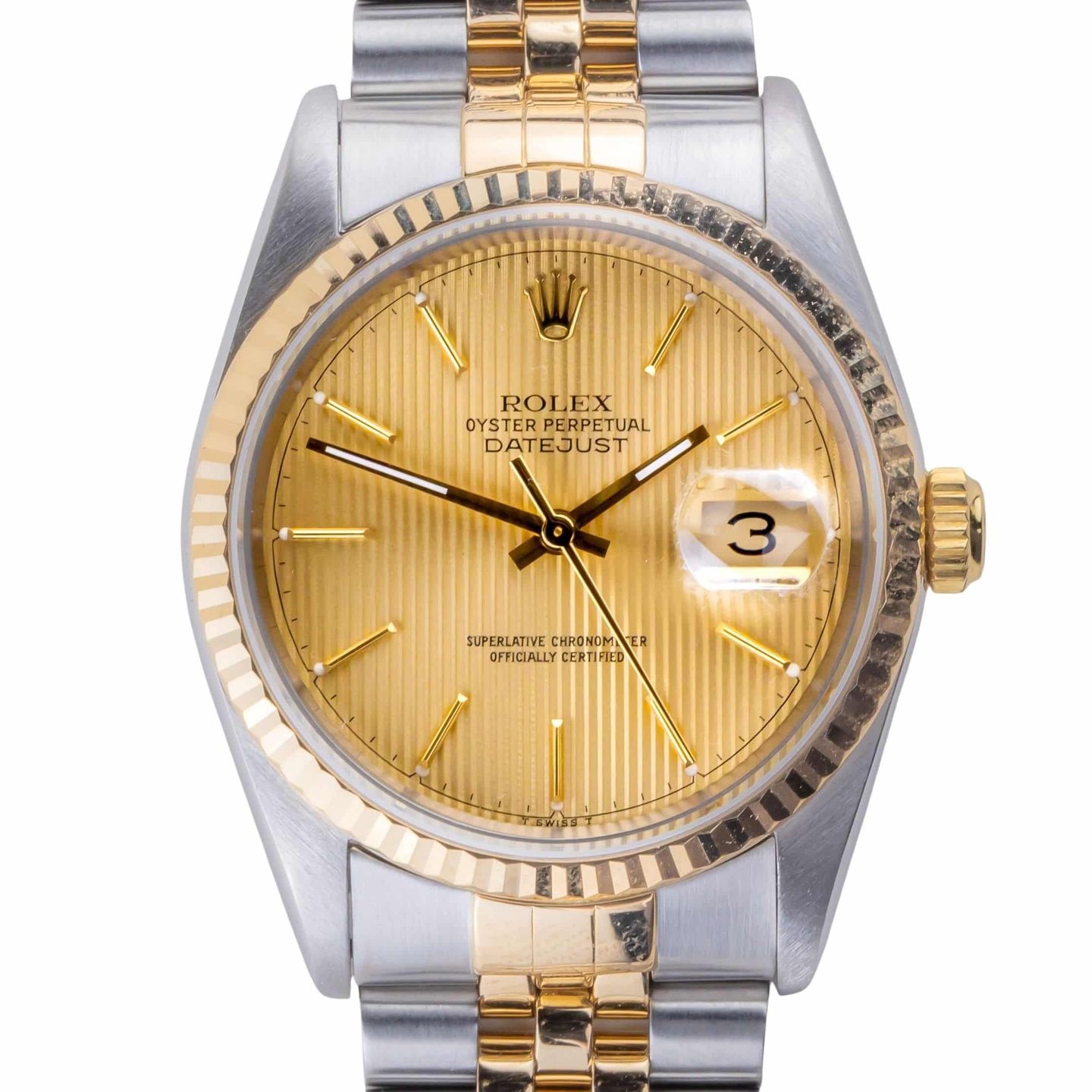 Rolex Datejust 36 16233 (1991) - 36mm Goud/Staal (3/8)