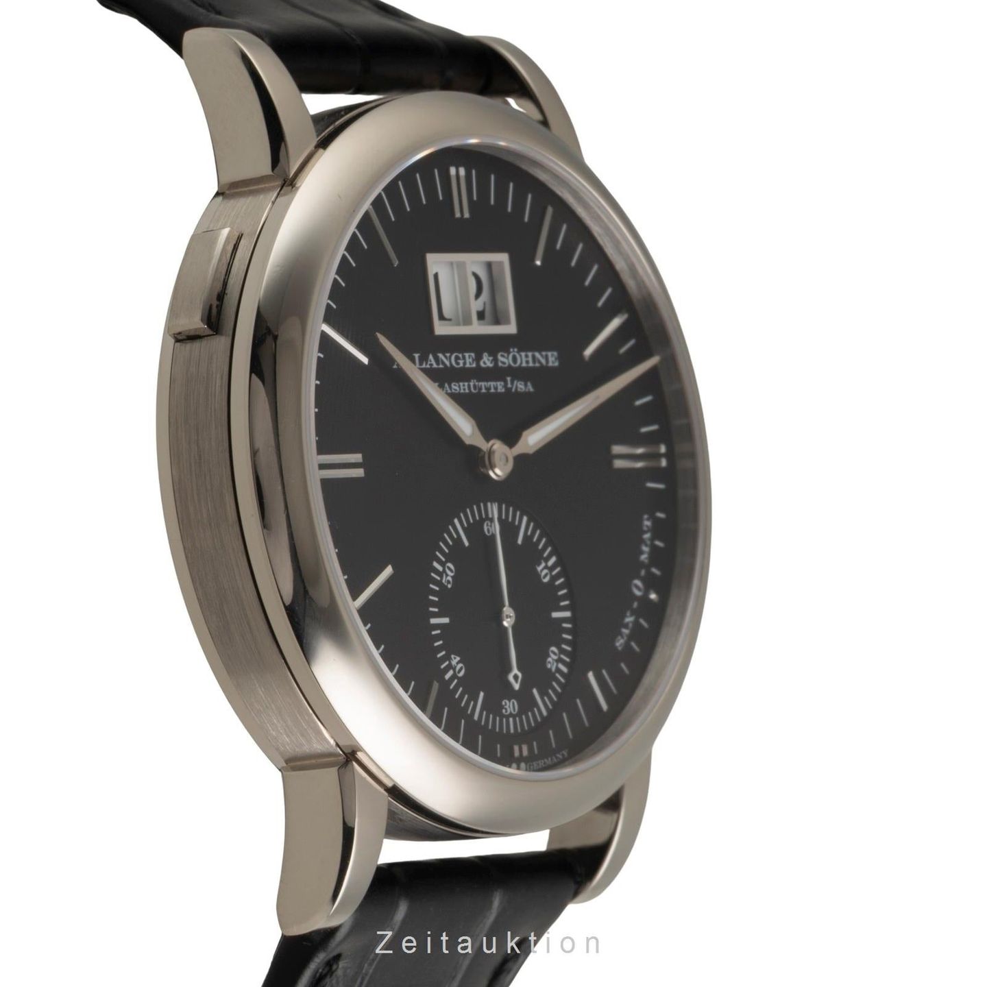 A. Lange & Söhne Langematik 308.027 (Onbekend (willekeurig serienummer)) - Zwart wijzerplaat 37mm Witgoud (6/8)