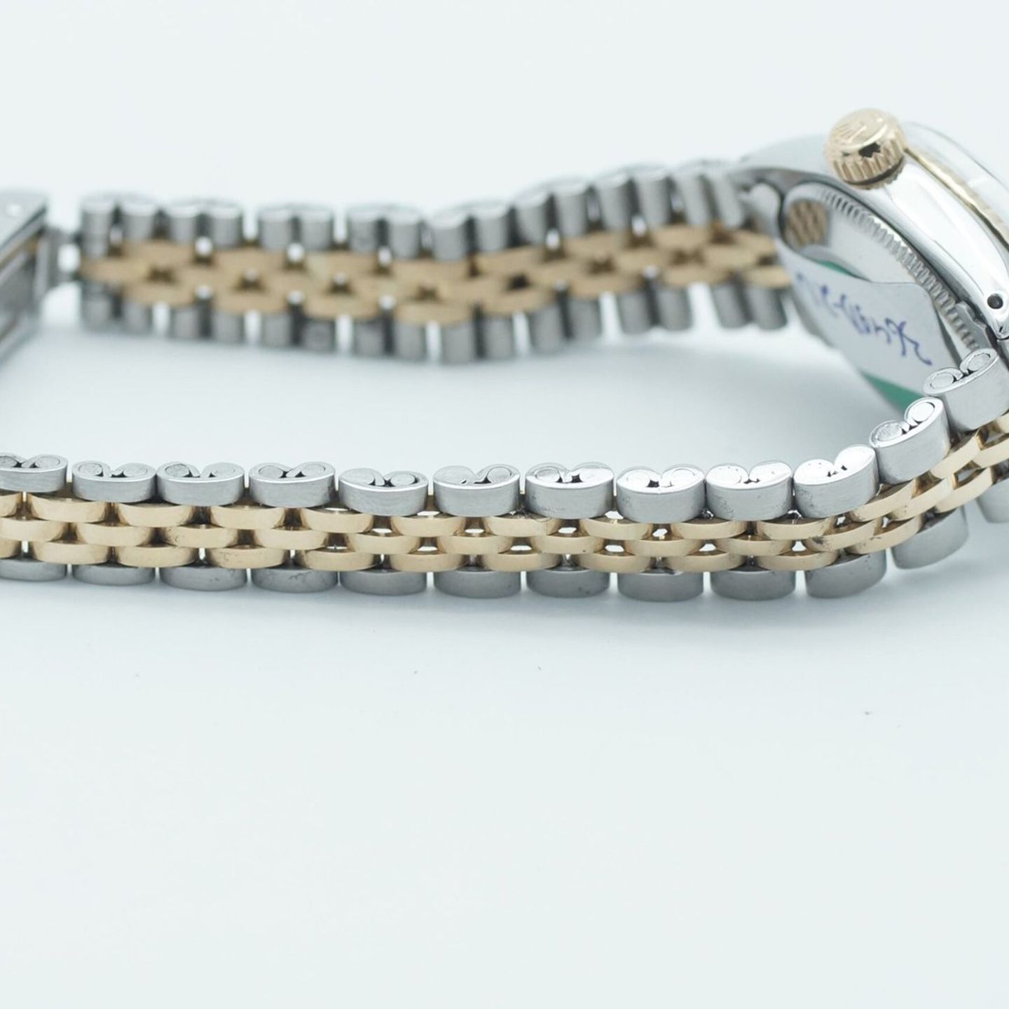 Rolex Oyster Perpetual Lady Date 6517 (1969) - Silver dial 26 mm Gold/Steel case (6/8)