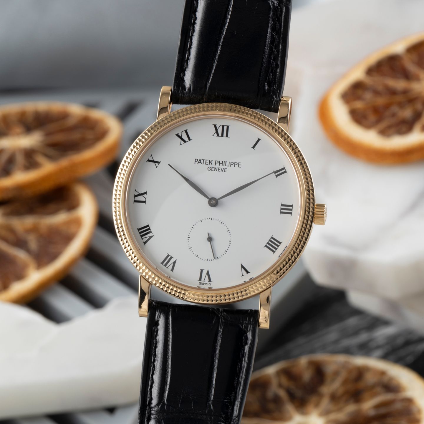 Patek Philippe Calatrava 3919 (Onbekend (willekeurig serienummer)) - Wit wijzerplaat 33mm (3/8)