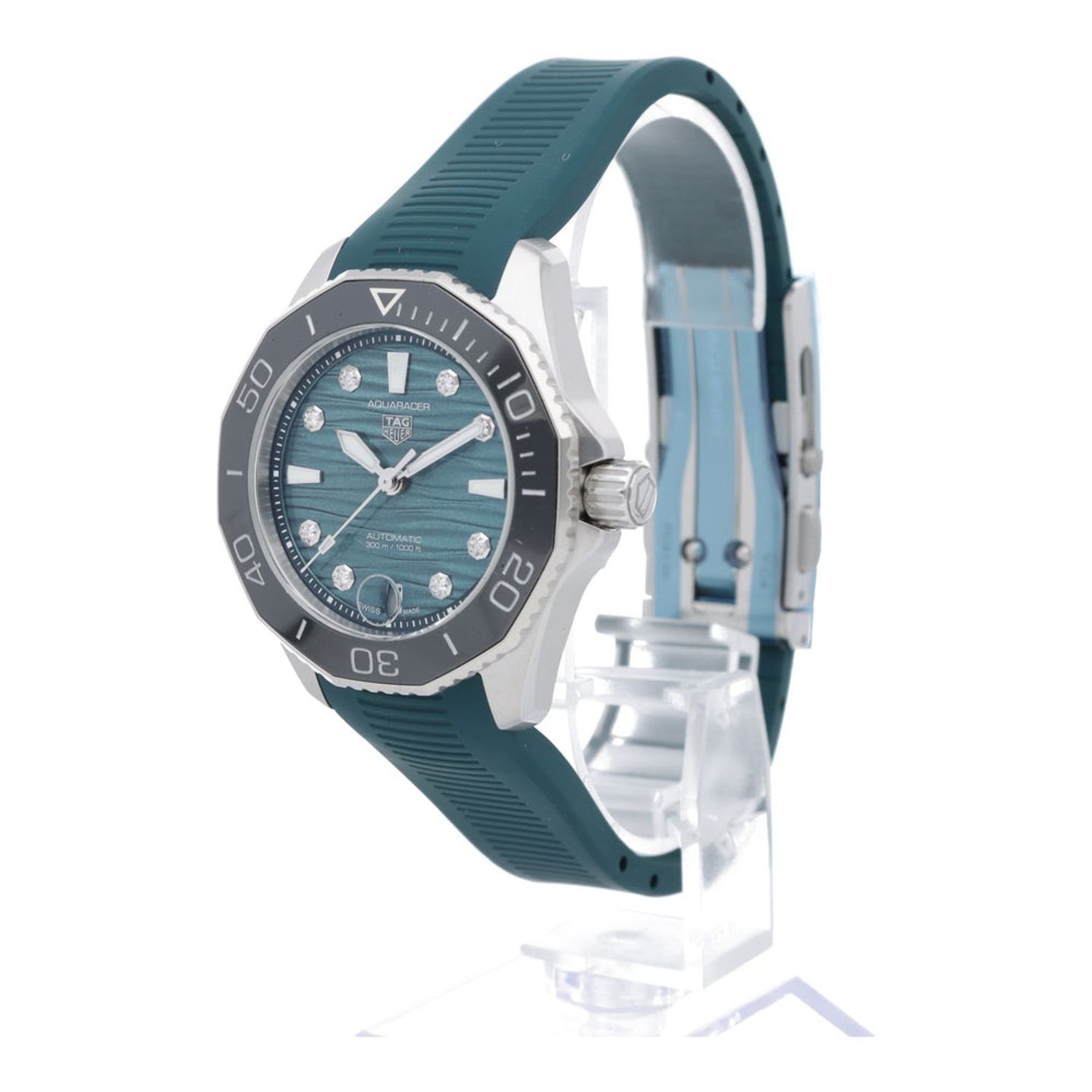 TAG Heuer Aquaracer Lady WBP231G.FT6226 (2024) - Blue dial 36 mm Steel case (2/7)