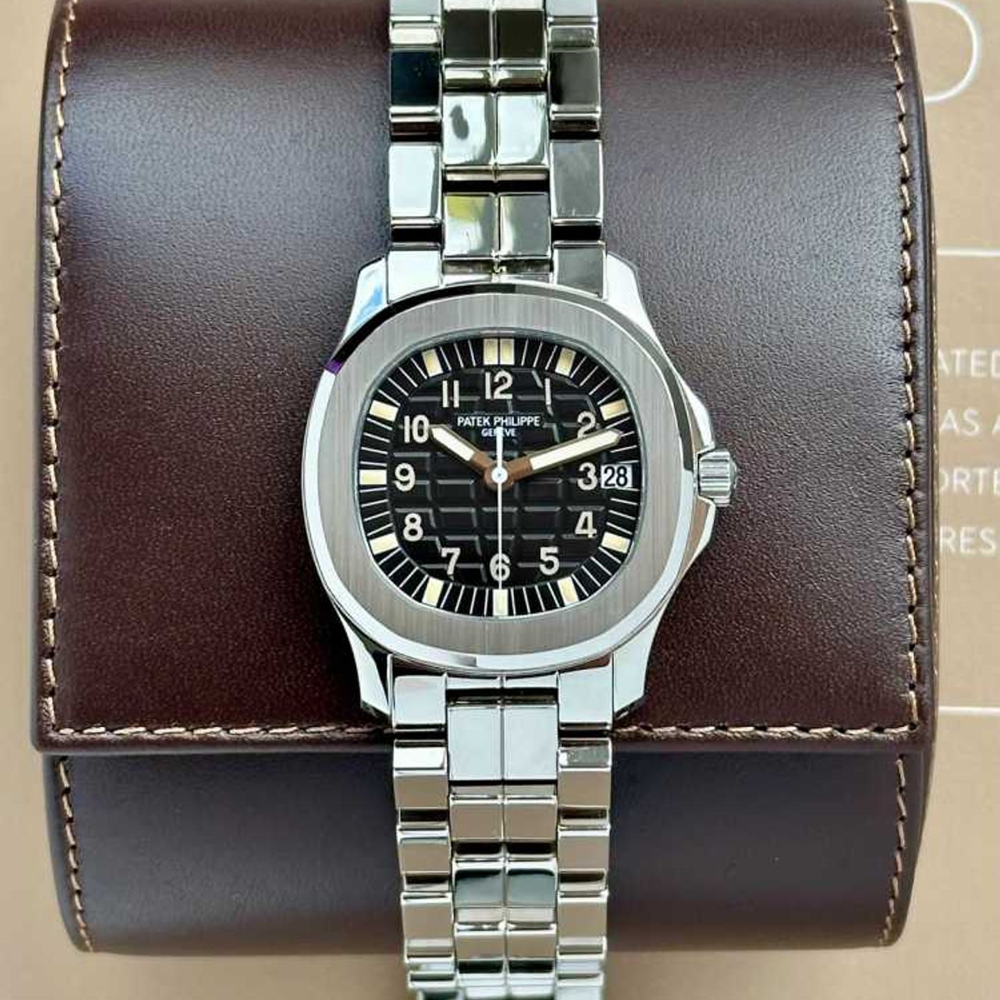 Patek Philippe Aquanaut 5066 (2000) - Zwart wijzerplaat 36mm Staal (4/8)