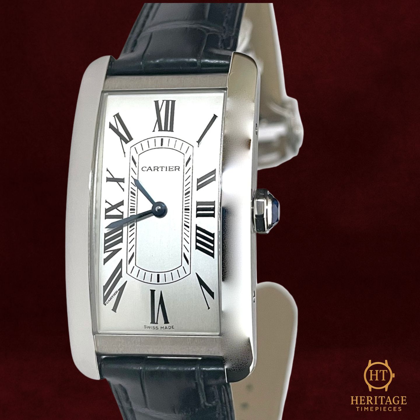 Cartier Tank Américaine WSTA0083 (2026) - Silver dial 24 mm Steel case (2/7)