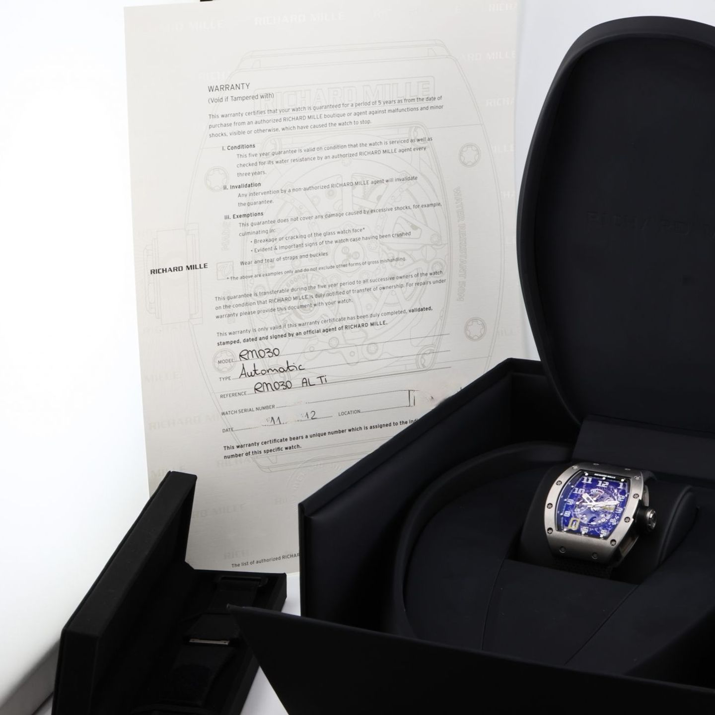 Richard Mille RM 030 RM030 AL TI (2012) - Transparant wijzerplaat 42mm Titanium (2/2)