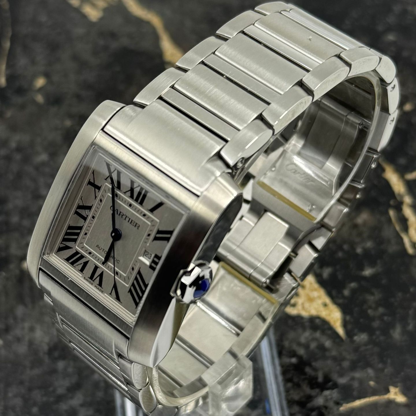 Cartier Tank Française WSTA0067 (2025) - Silver dial 31 mm Steel case (5/8)