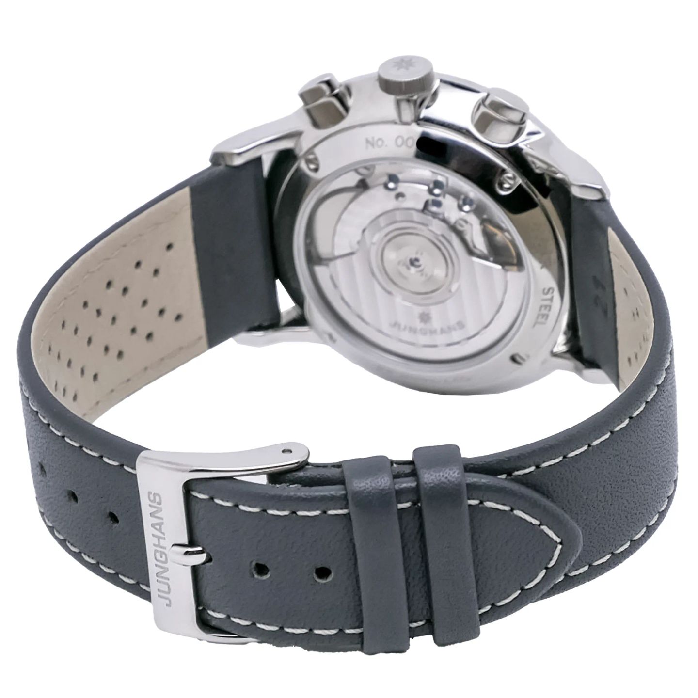 Junghans Meister Driver 027/3686.44 (Unknown (random serial)) - Grey dial 41 mm Steel case (7/8)