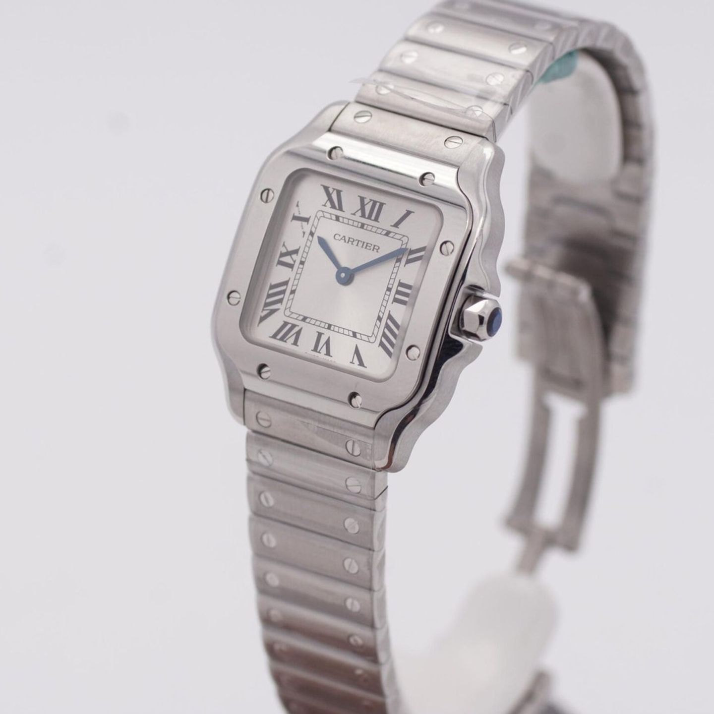 Cartier Santos Dumont WSSA0082 (2025) - Zilver wijzerplaat 27mm Staal (3/8)