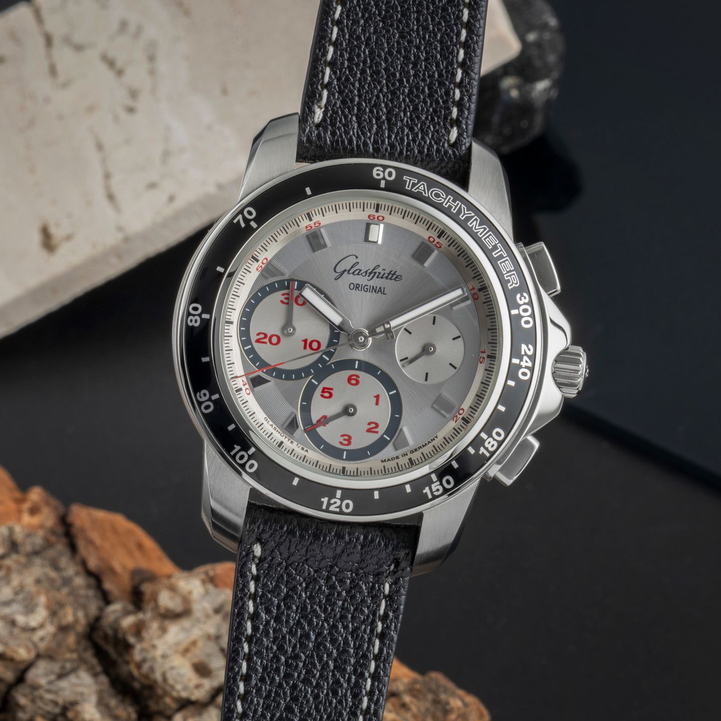 Glashütte Original Sport Evolution 1-39-31-43-03-01 (Onbekend (willekeurig serienummer)) - Zwart wijzerplaat 40mm Staal (3/8)