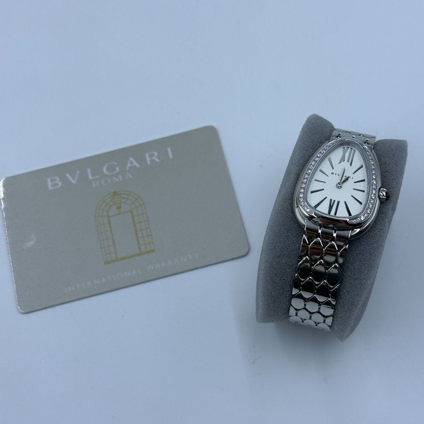 Bulgari Serpenti 103361 (2023) - Wit wijzerplaat 33mm Staal (2/8)