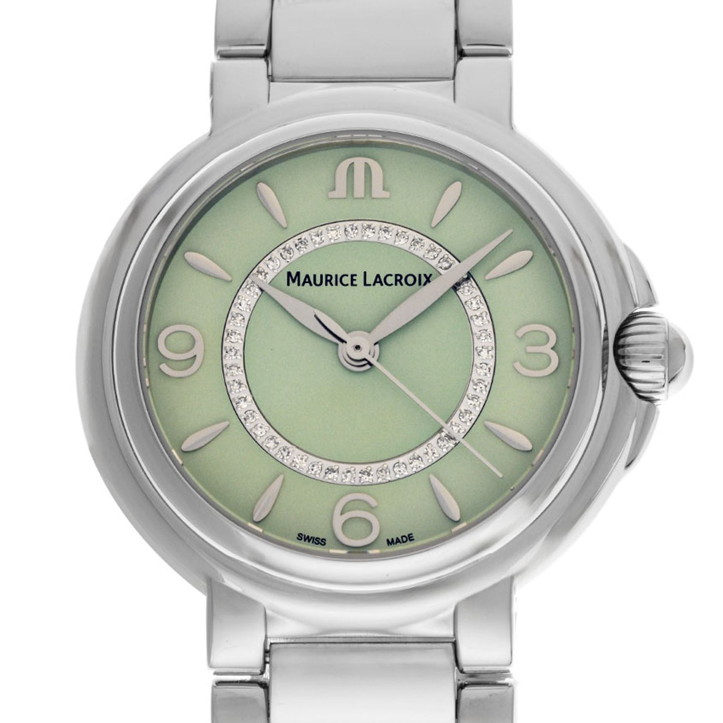 Maurice Lacroix Fiaba FA1104-SS002-G20-1 (Unknown (random serial)) - Green dial 32 mm Steel case (1/6)
