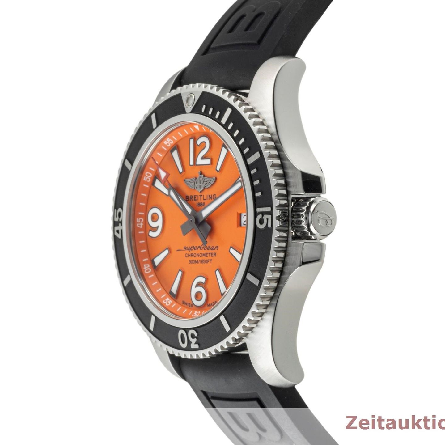 Breitling Superocean 42 A17366D7101A1 (2020) - Orange dial 42 mm Steel case (7/8)