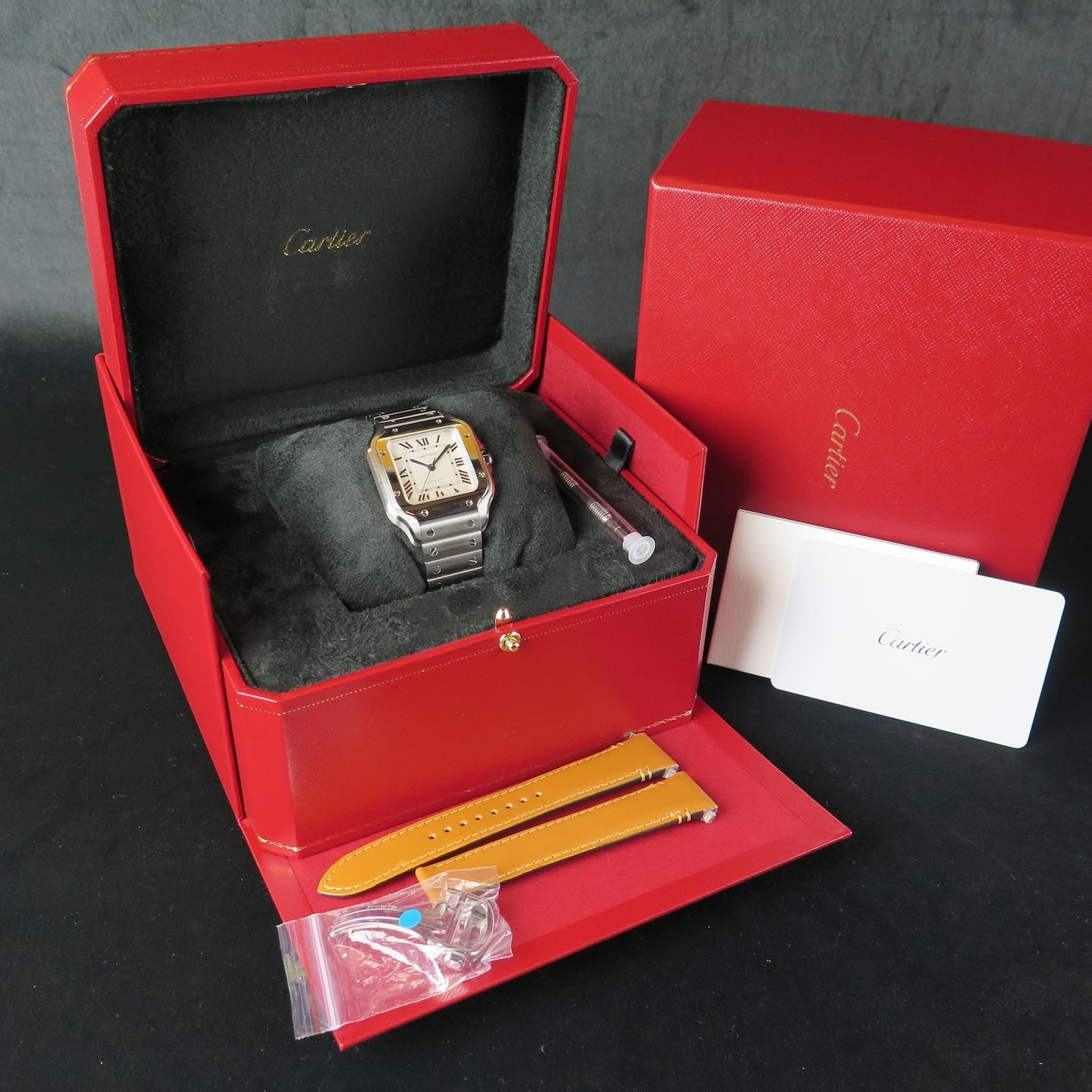 Cartier Santos WSSA0029 (2025) - Silver dial 35 mm Steel case (8/8)