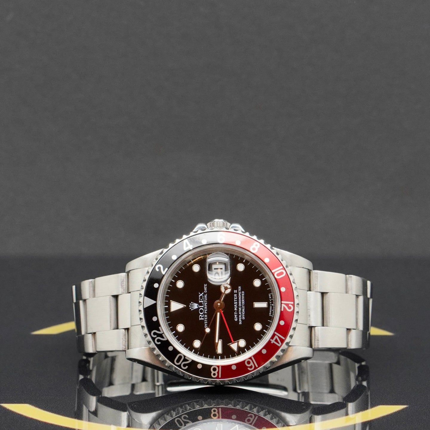Rolex GMT-Master II 16710 (1997) - Zwart wijzerplaat 40mm Staal (4/7)