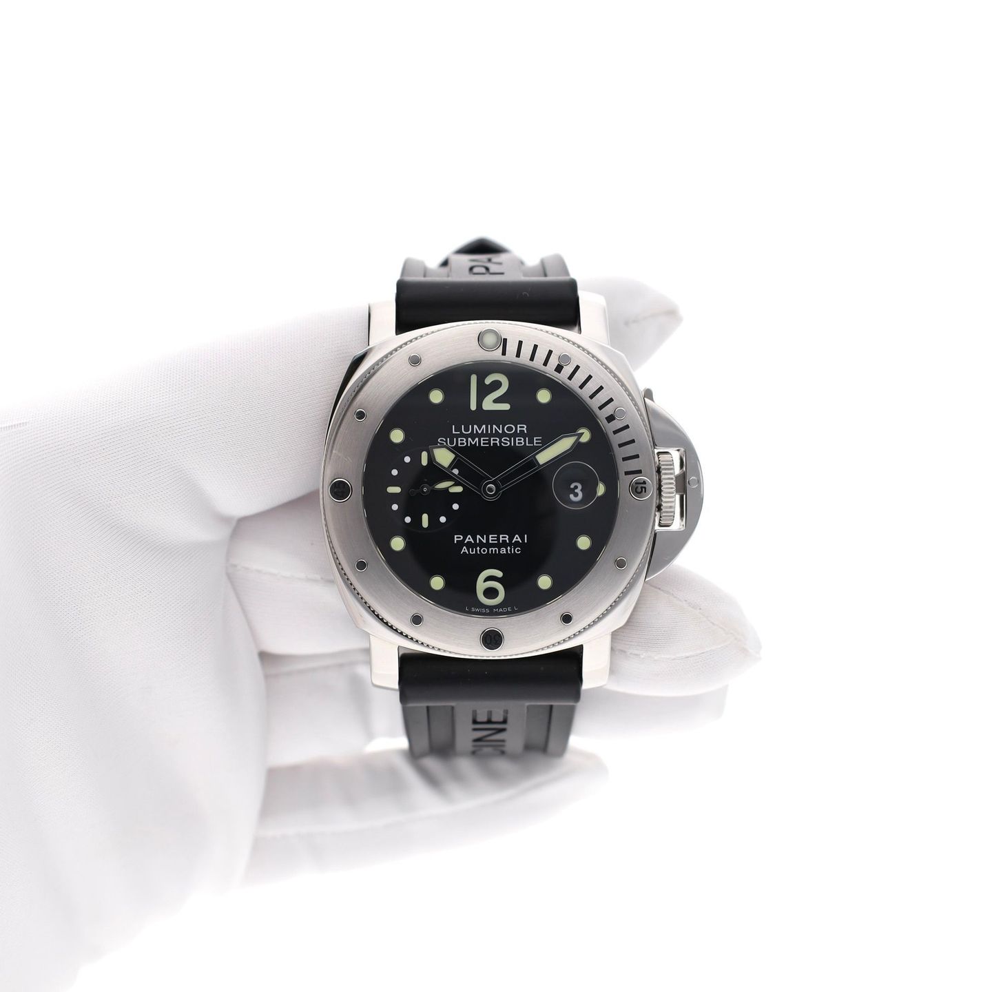Panerai Luminor Submersible PAM00024 (2001) - Black dial 44 mm Steel case (7/8)
