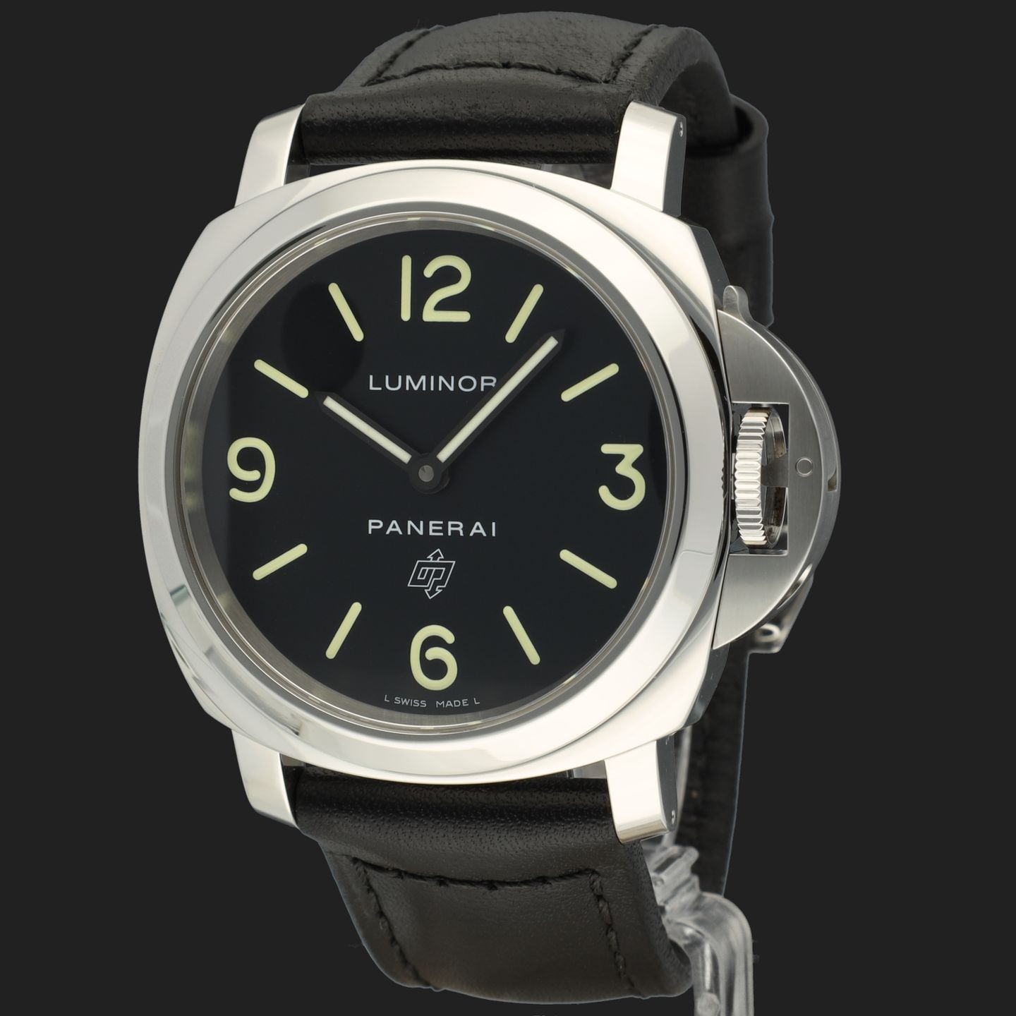 Panerai Luminor Base Logo PAM01000 (2019) - Black dial 44 mm Steel case (1/8)