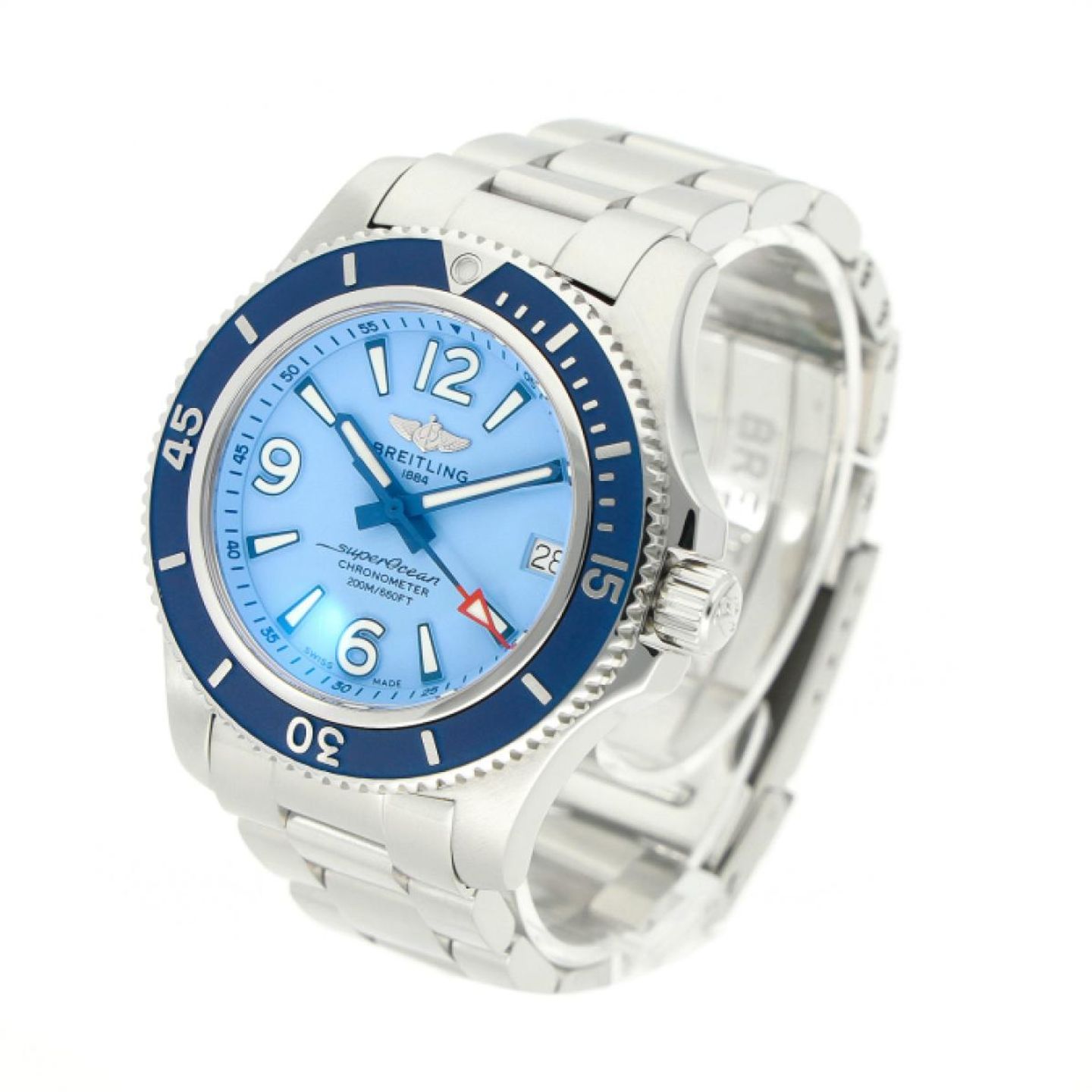 Breitling Superocean 36 A17316 (2022) - Blauw wijzerplaat 36mm Staal (2/5)