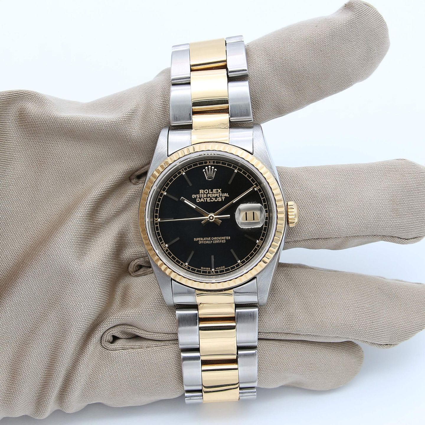 Rolex Datejust 36 16233 (Onbekend (willekeurig serienummer)) - 36mm Goud/Staal (3/6)