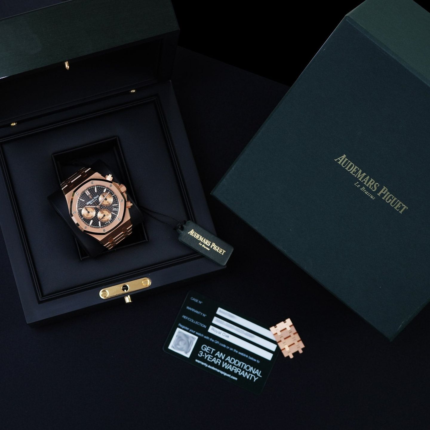 Audemars Piguet Royal Oak Chronograph 26239OR.OO.1220OR.02 (2021) - Brown dial 41 mm Rose Gold case (7/7)