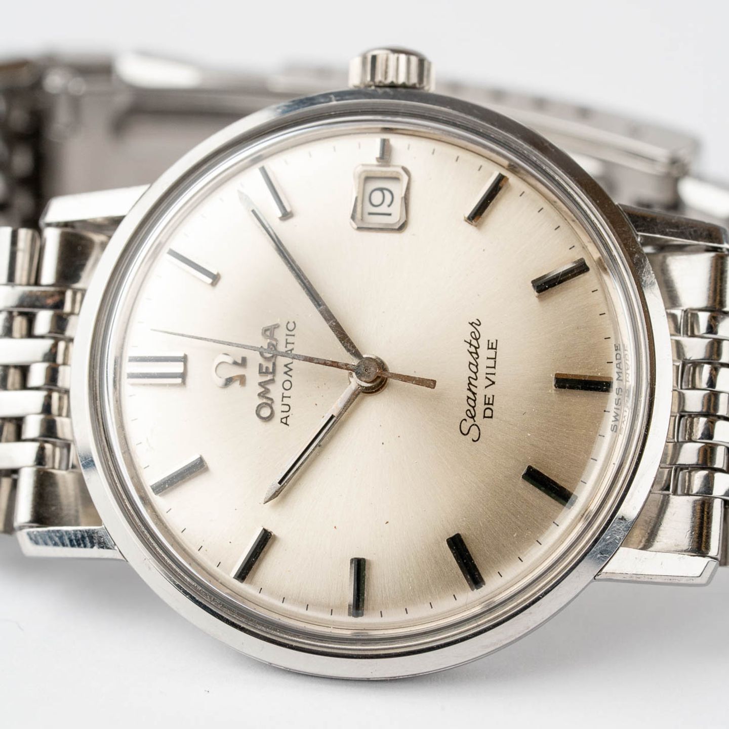 Omega Seamaster DeVille 166.020 (1963) - Wit wijzerplaat 34mm Staal (3/8)