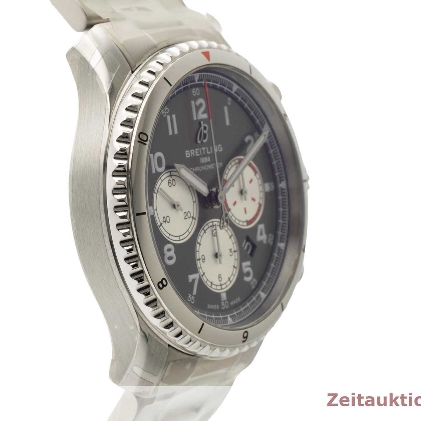 Breitling Aviator 8 AB01192A1L1A1 (2024) - Groen wijzerplaat 43mm Staal (7/8)