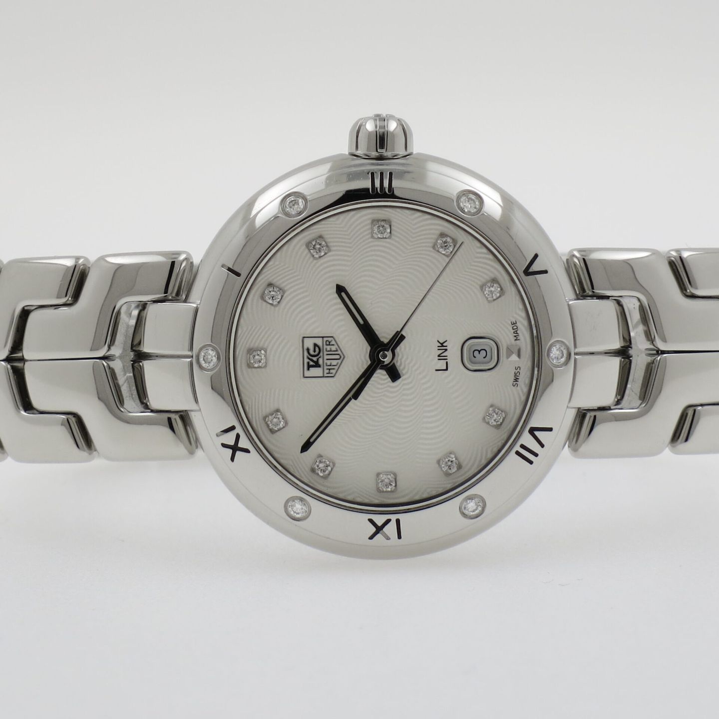 TAG Heuer Link Lady WAT1413.BA0954 (2013) - Silver dial 29 mm Steel case (2/4)