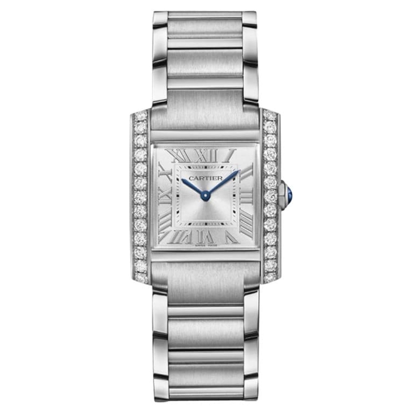 Cartier Tank Française W4TA0021 (2024) - Zilver wijzerplaat 32mm Staal (1/1)