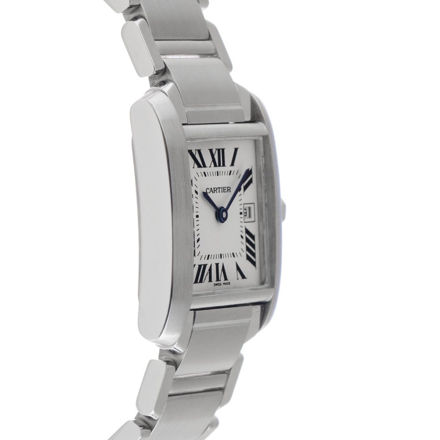 Cartier Tank Française 2465 (2004) - Wit wijzerplaat 25mm Staal (5/8)