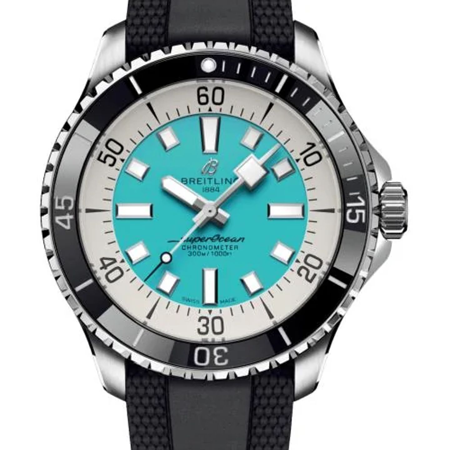 Breitling Superocean 44 A17376211L2S1 (2026) - Turquoise wijzerplaat 44mm Staal (1/1)