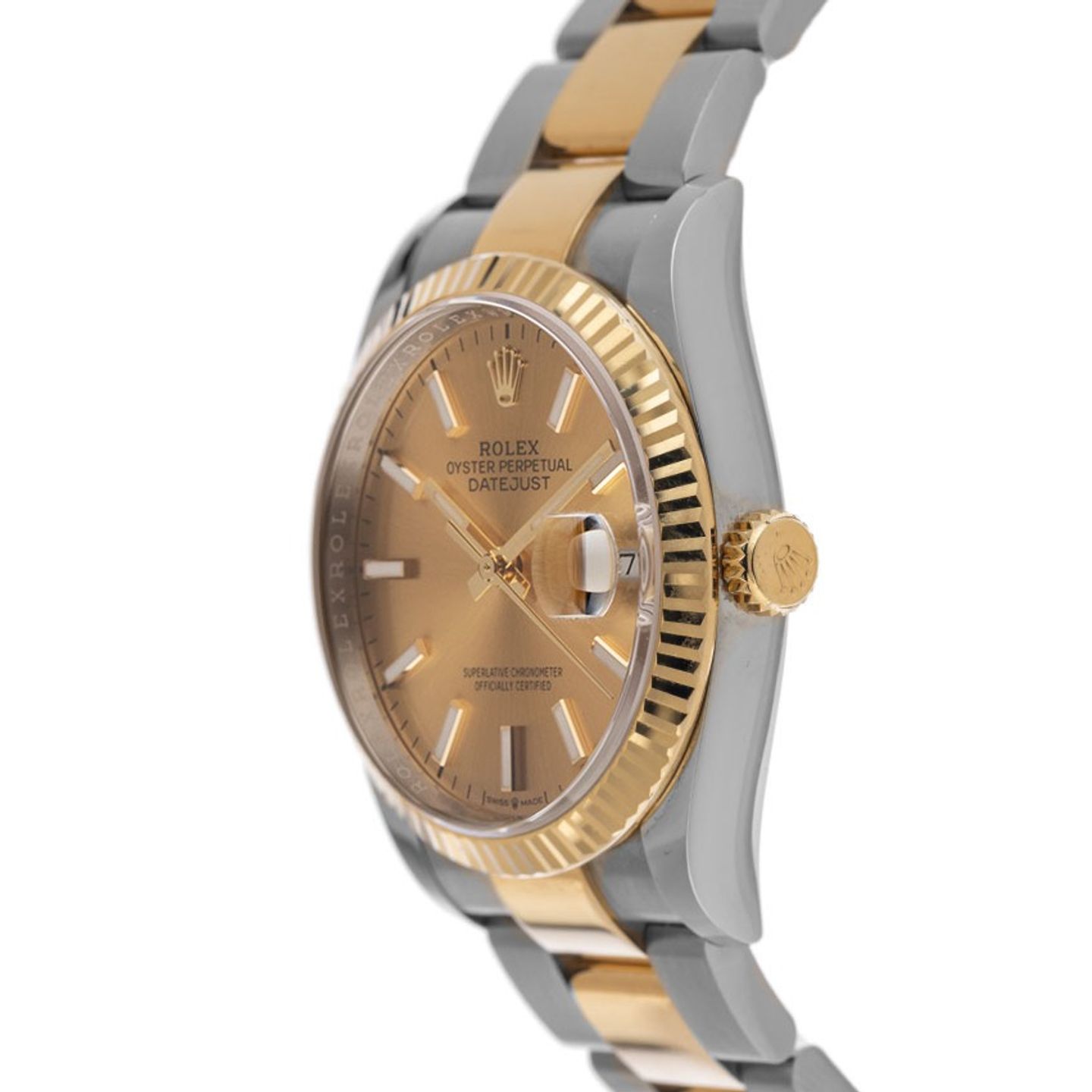 Rolex Datejust 36 126233 (2019) - Champagne dial 36 mm Gold/Steel case (4/7)