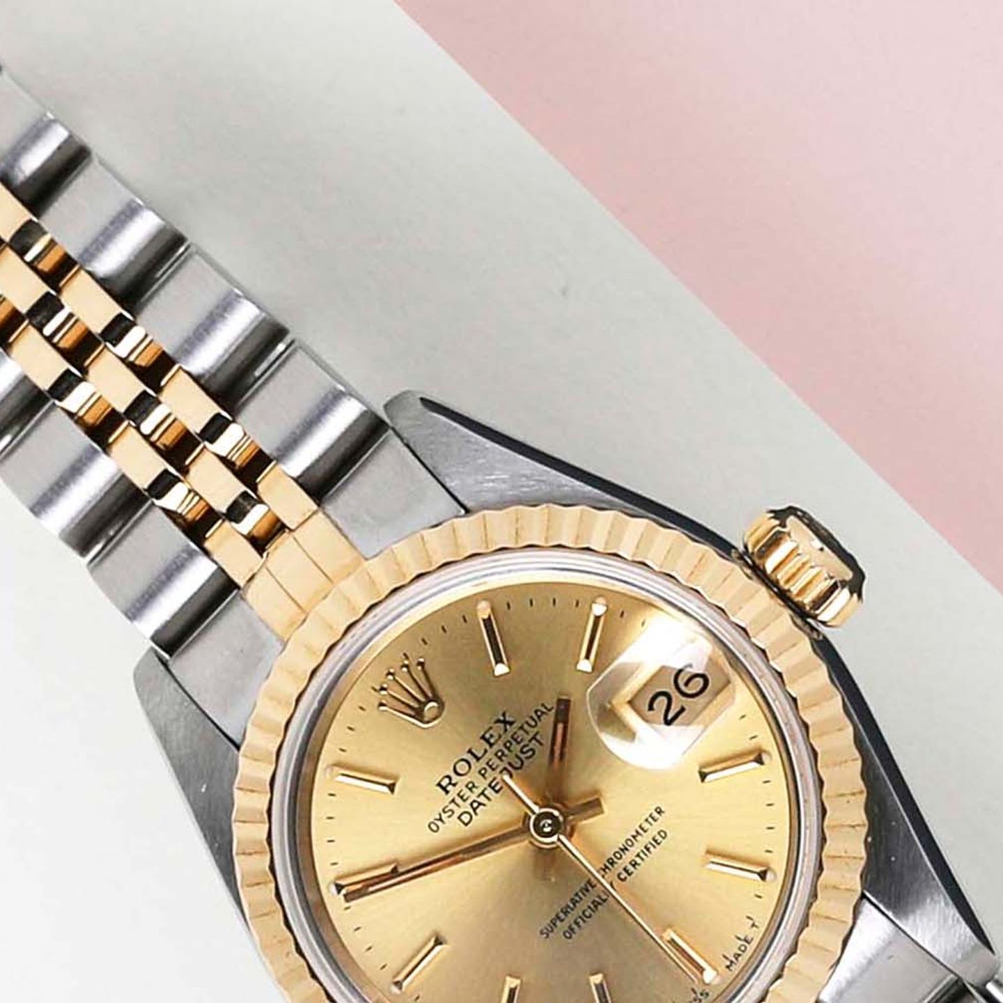 Rolex Lady-Datejust 69173 (1994) - 26 mm Gold/Steel case (3/8)