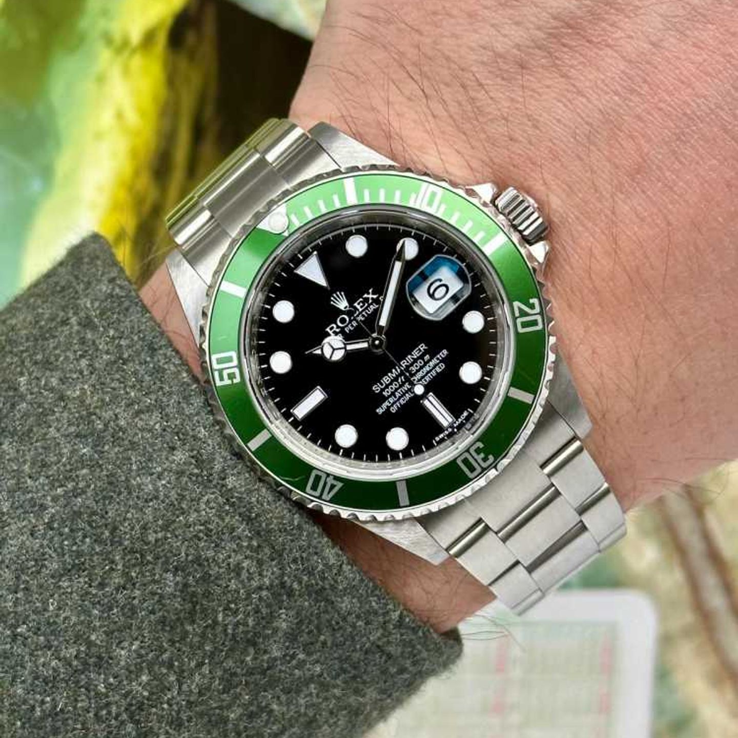 Rolex Submariner Date 16610LV (2009) - Zwart wijzerplaat 40mm Staal (2/8)