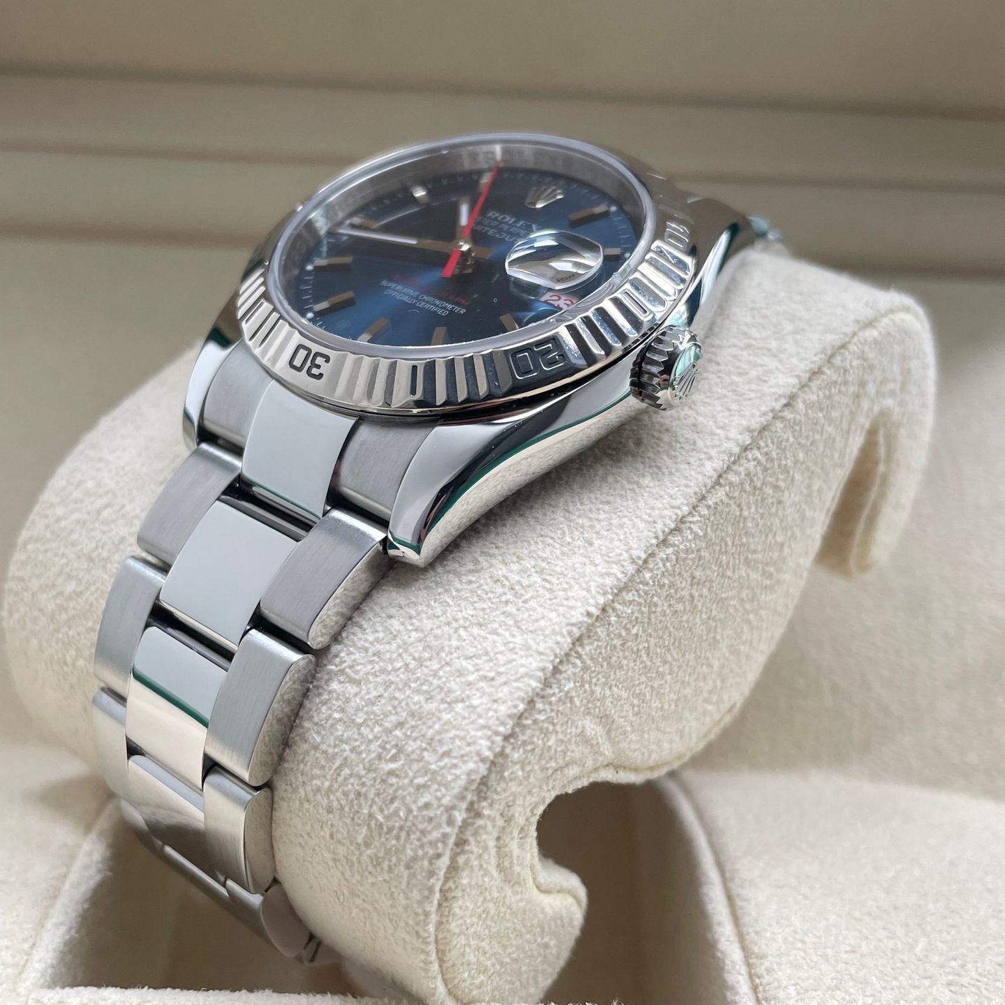 Rolex Datejust Turn-O-Graph 116264 (2007) - Blue dial 36 mm Steel case (4/8)