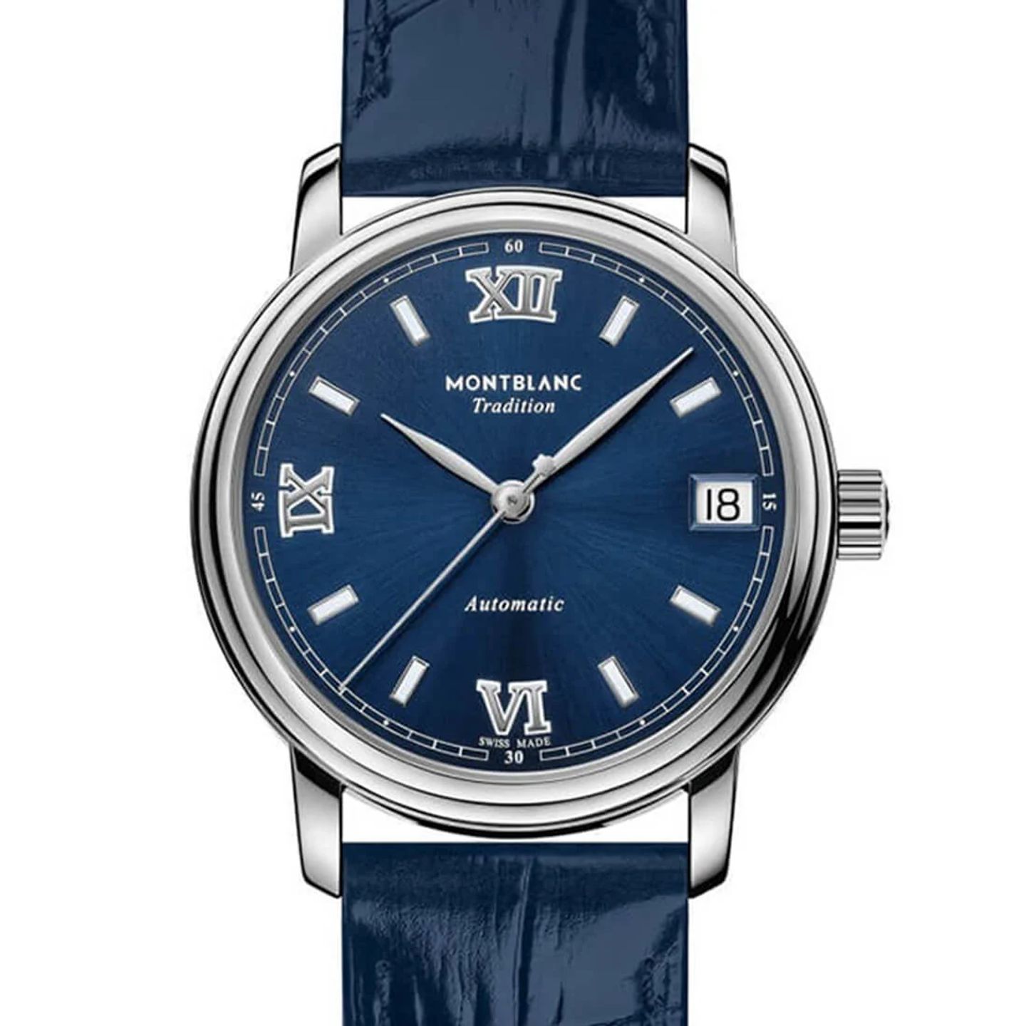 Montblanc Tradition 127772 (2023) - Blue dial 32 mm Steel case (1/3)