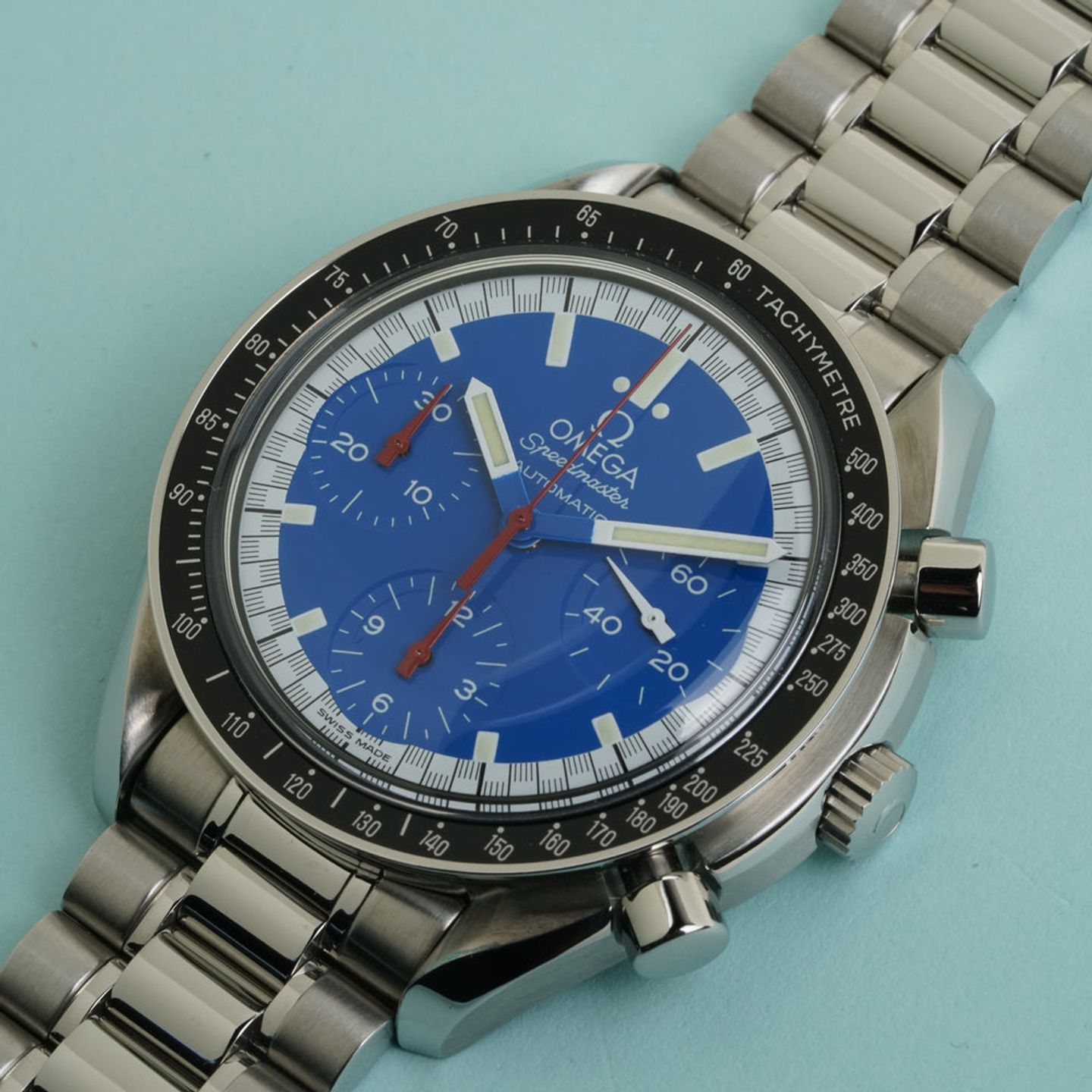 Omega Speedmaster 3510.81 (1999) - Blue dial 39 mm Steel case (6/8)