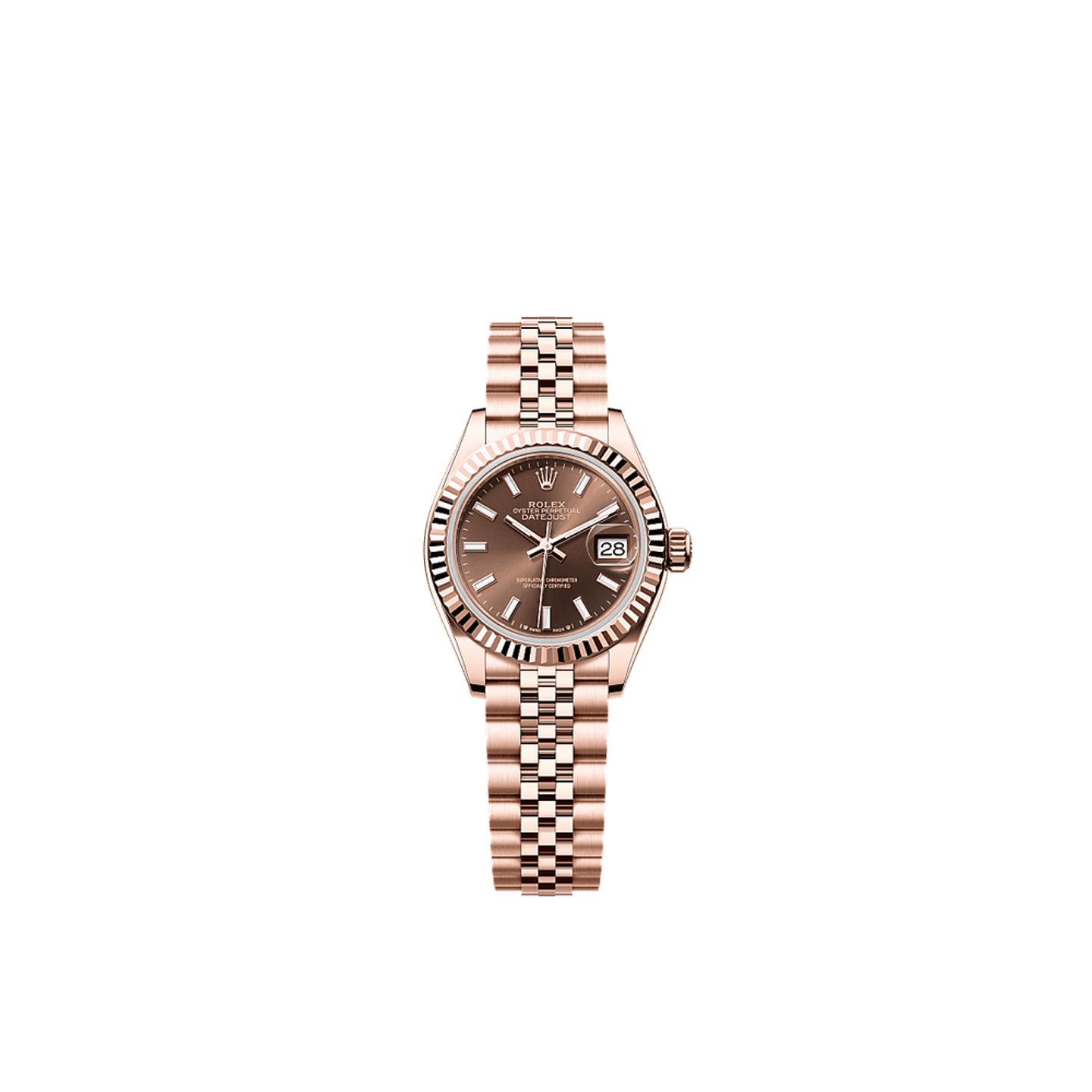Rolex Lady-Datejust 279175 (2025) - Brown dial 28 mm Rose Gold case (1/1)