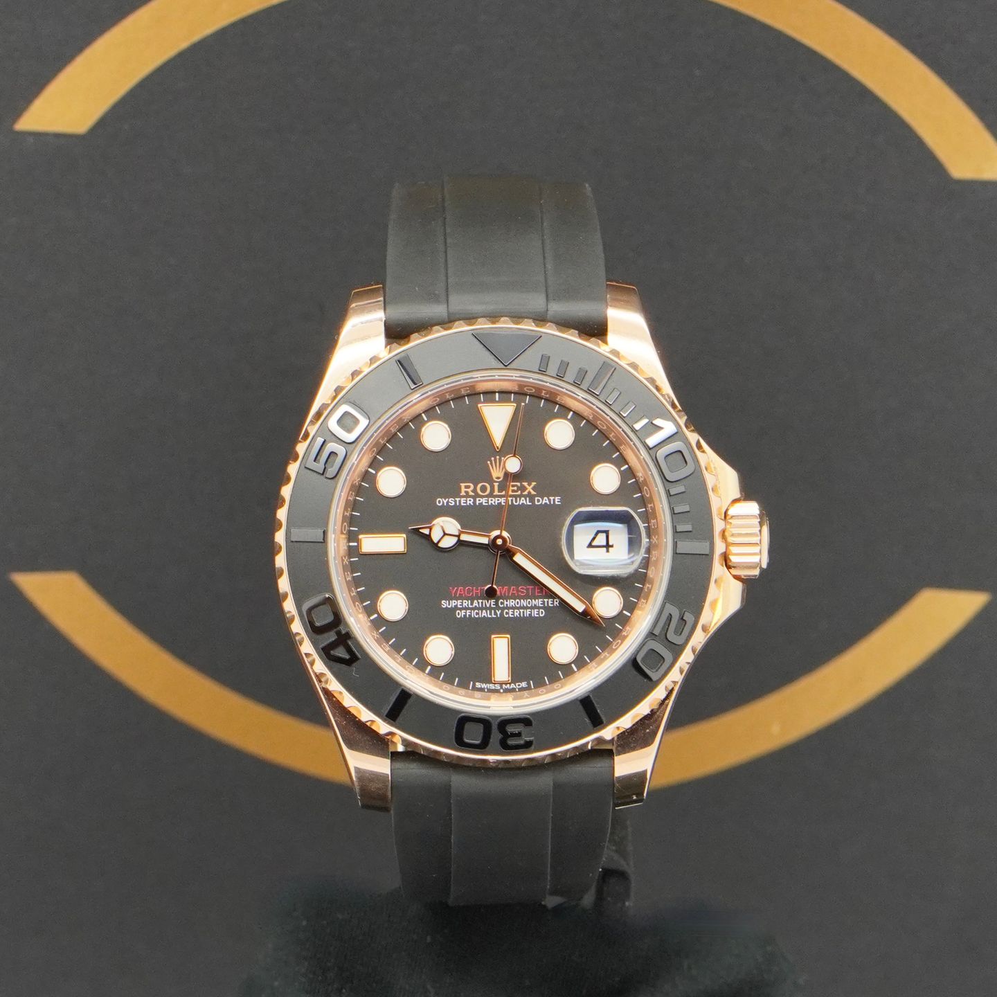 Rolex Yacht-Master 40 116655 (2015) - Zwart wijzerplaat 40mm Roségoud (1/7)