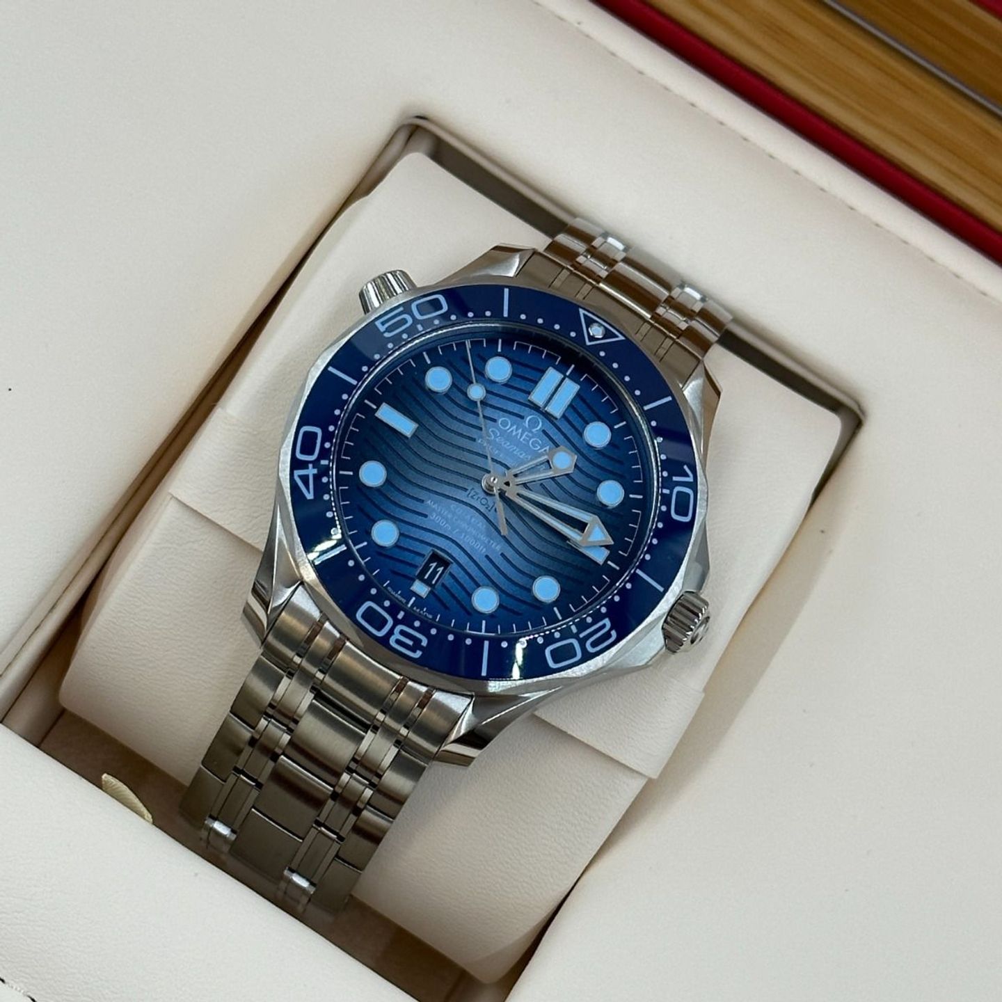 Omega Seamaster Diver 300 M 210.30.42.20.03.003 (2023) - Blauw wijzerplaat 42mm Staal (8/8)