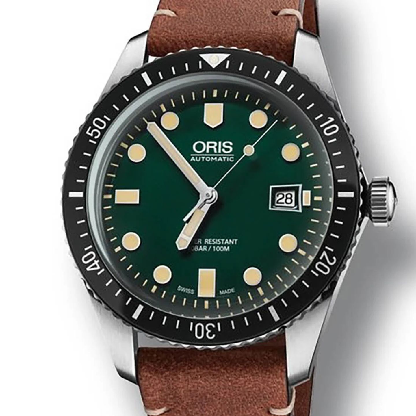 Oris Divers Sixty Five 01 733 7720 4057-07 5 21 02 (2023) - Groen wijzerplaat 42mm Staal (1/3)