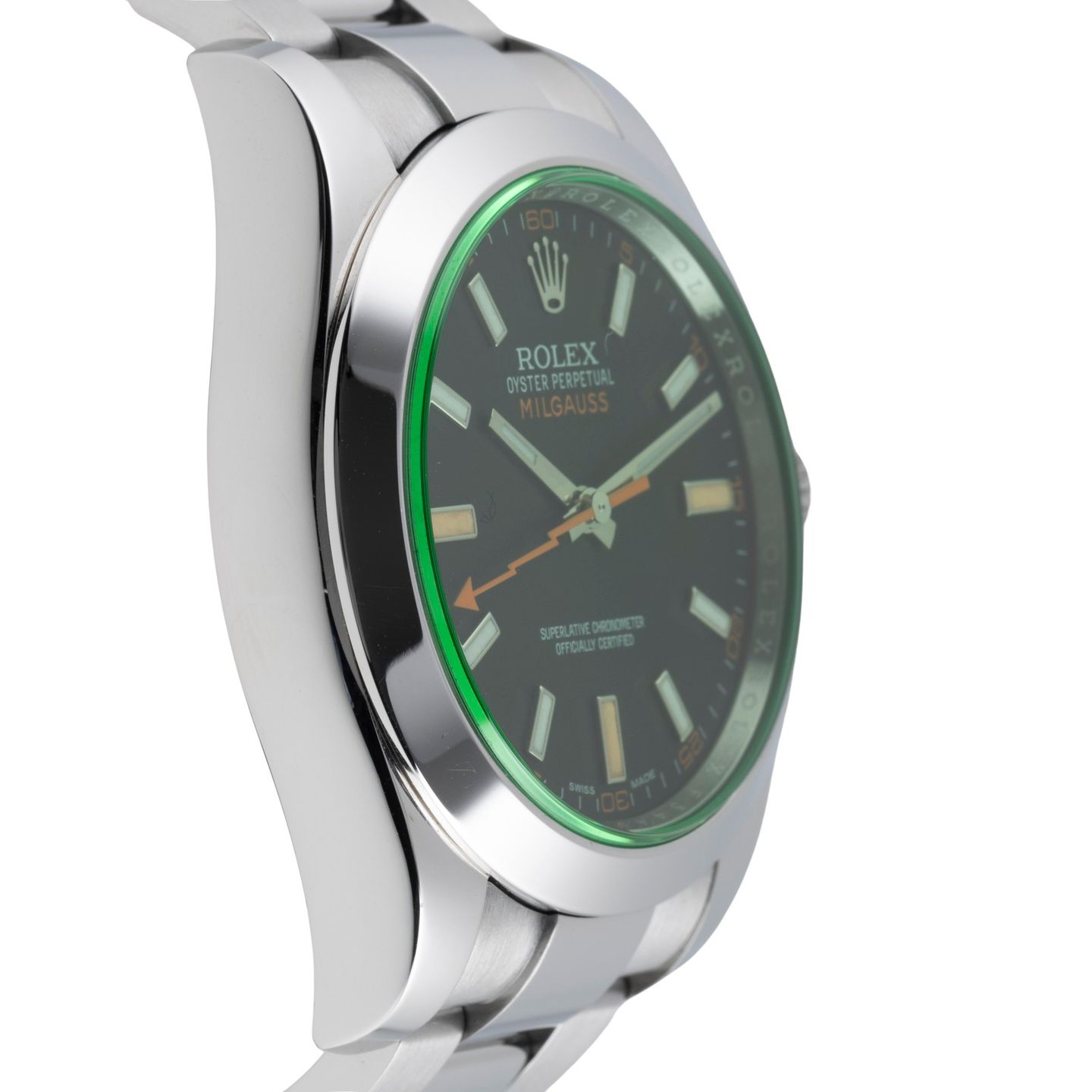 Rolex Milgauss 116400GV (Onbekend (willekeurig serienummer)) - 40mm Staal (7/8)