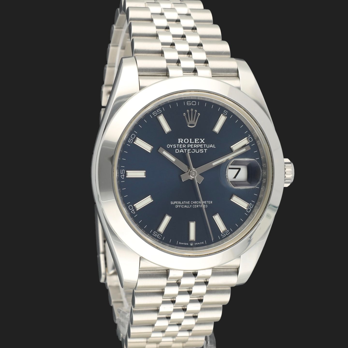 Rolex Datejust 41 126300 (2021) - Blauw wijzerplaat 41mm Staal (4/8)