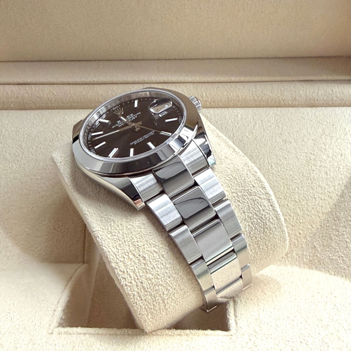 Rolex Datejust 41 126300 (2018) - Black dial 48 mm Steel case (7/12)