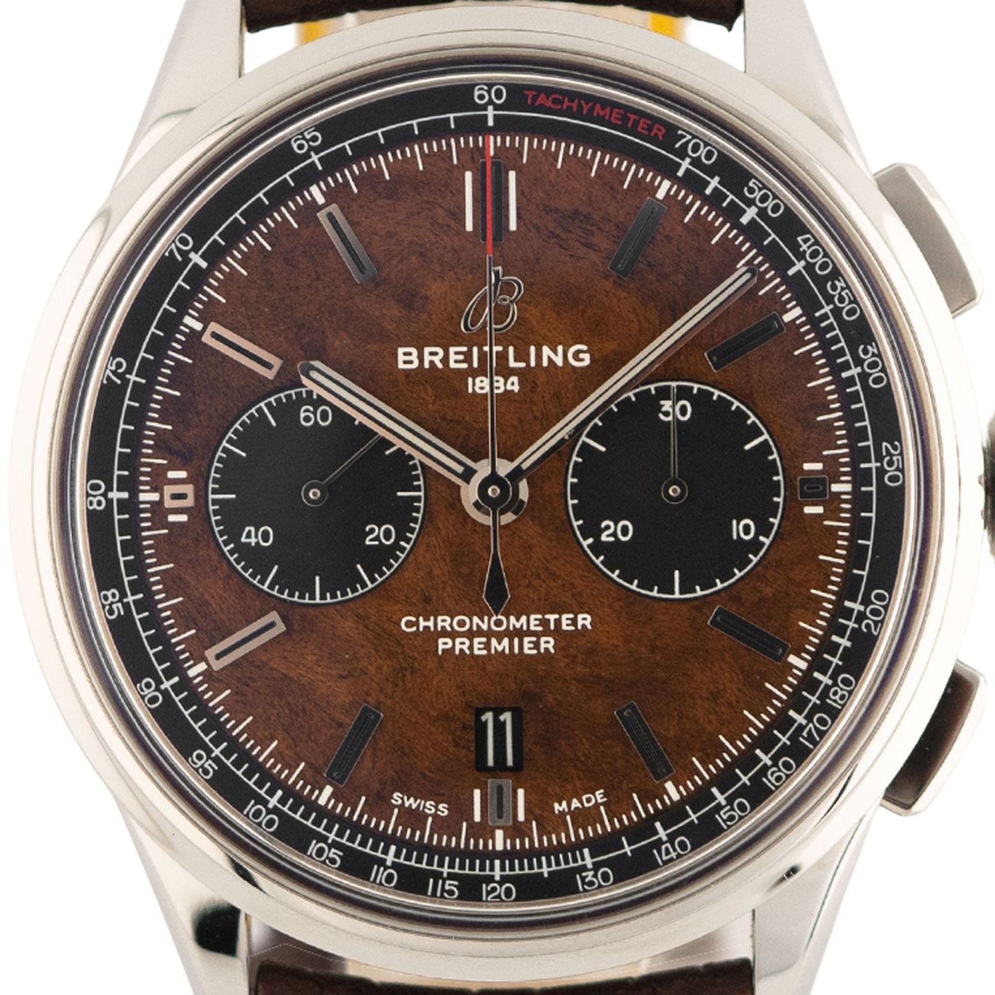 Breitling Premier AB01181A1Q1X1 (2023) - Brons wijzerplaat 42mm Staal (2/8)