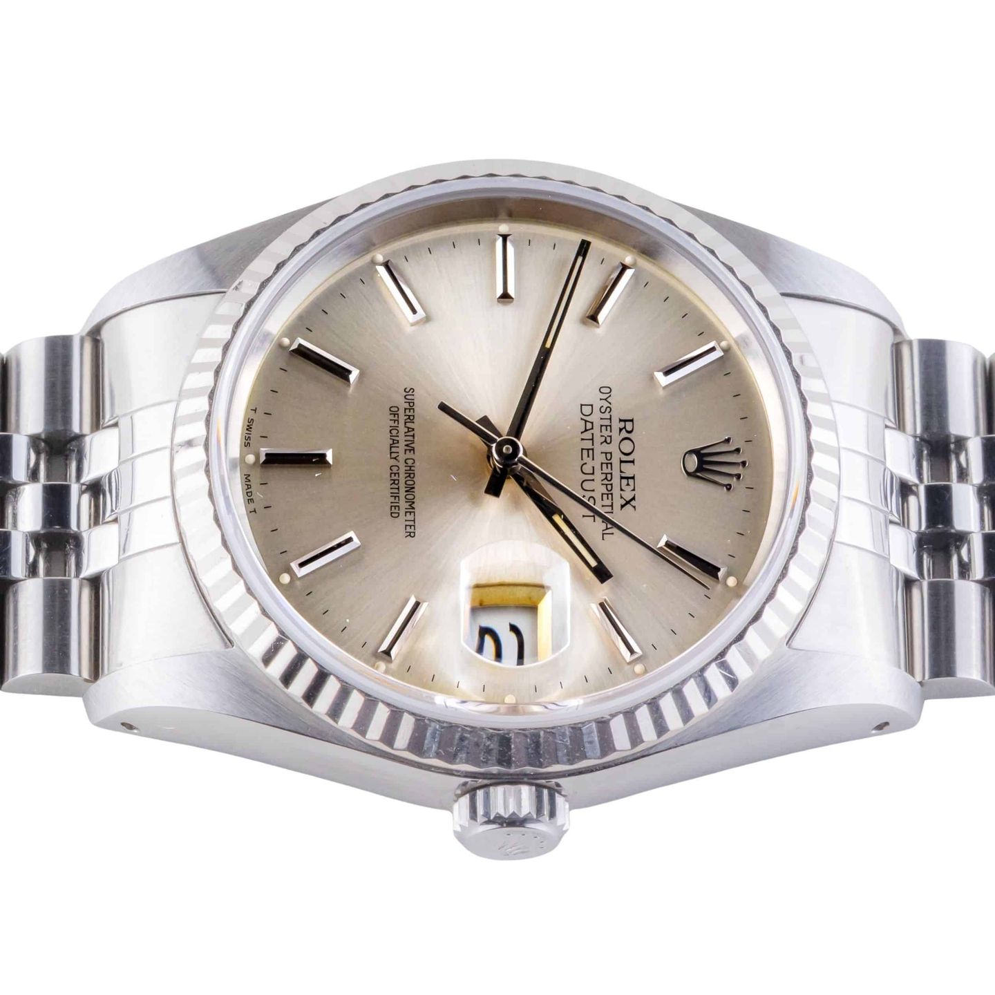 Rolex Datejust 36 16234 (1991) - Silver dial 36 mm Steel case (6/8)