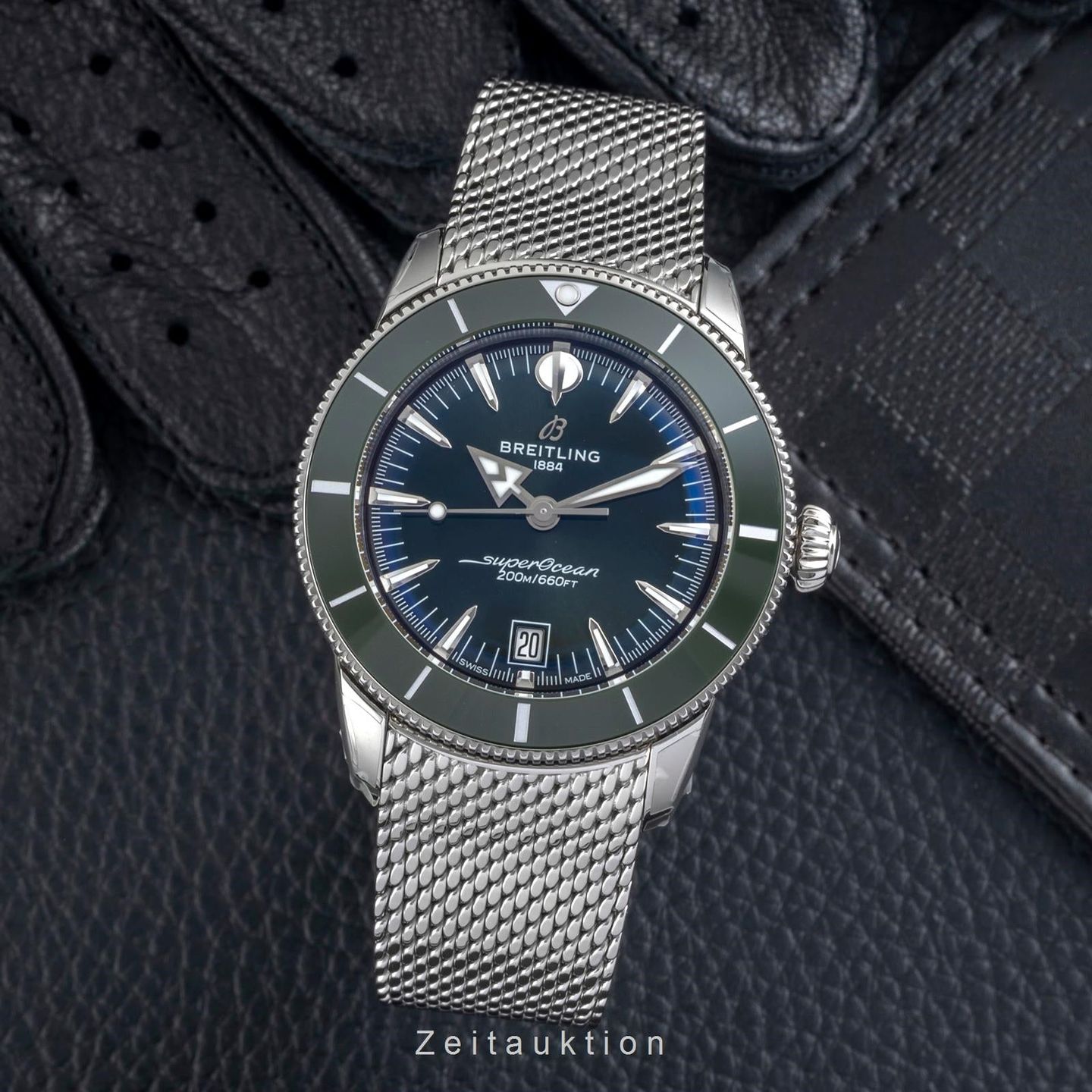 Breitling Superocean Heritage AB3111361L1A1 (Unknown (random serial)) - Green dial 42 mm Steel case (3/8)