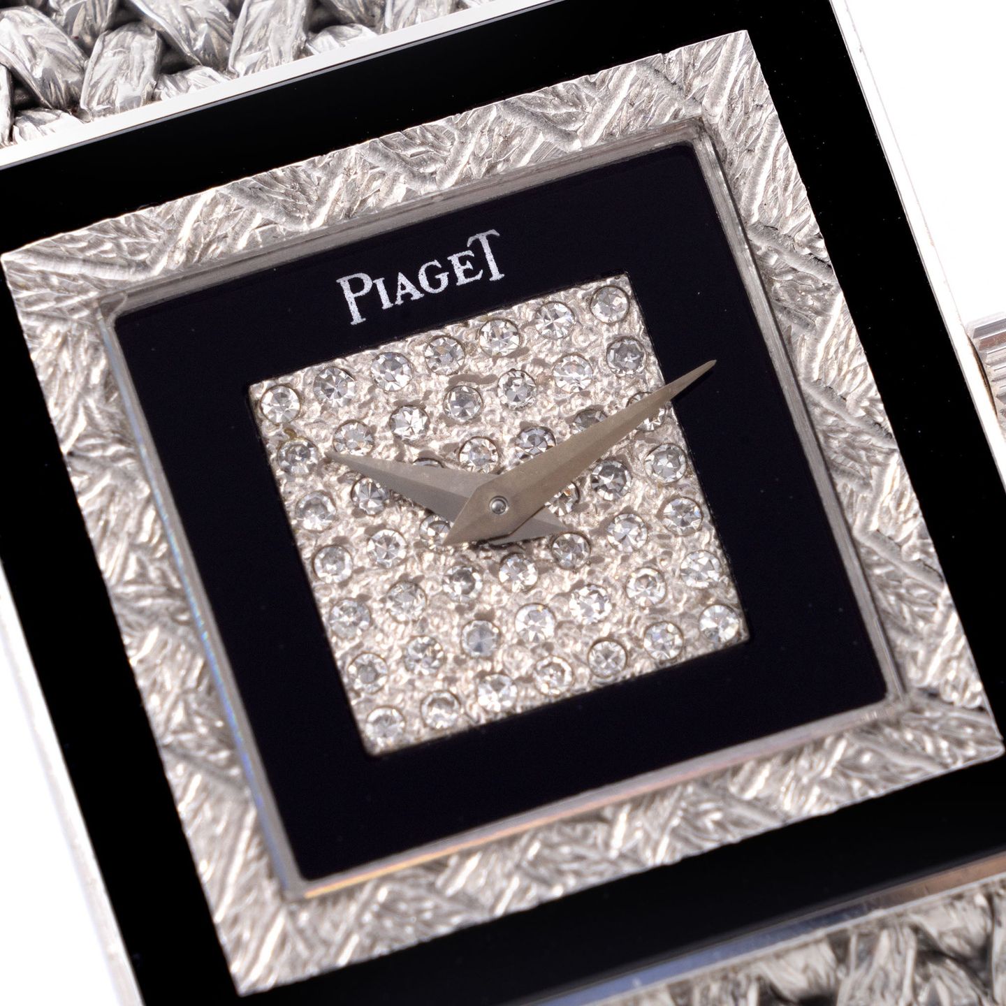 Piaget Altiplano 9200 (1970) - Diamond dial 25 mm White Gold case (5/8)