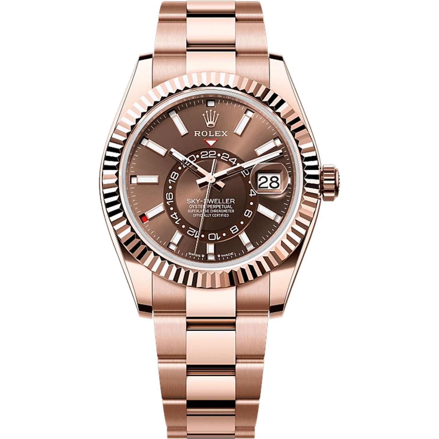 Rolex Sky-Dweller 336935 (2025) - Brown dial 42 mm Rose Gold case (1/1)