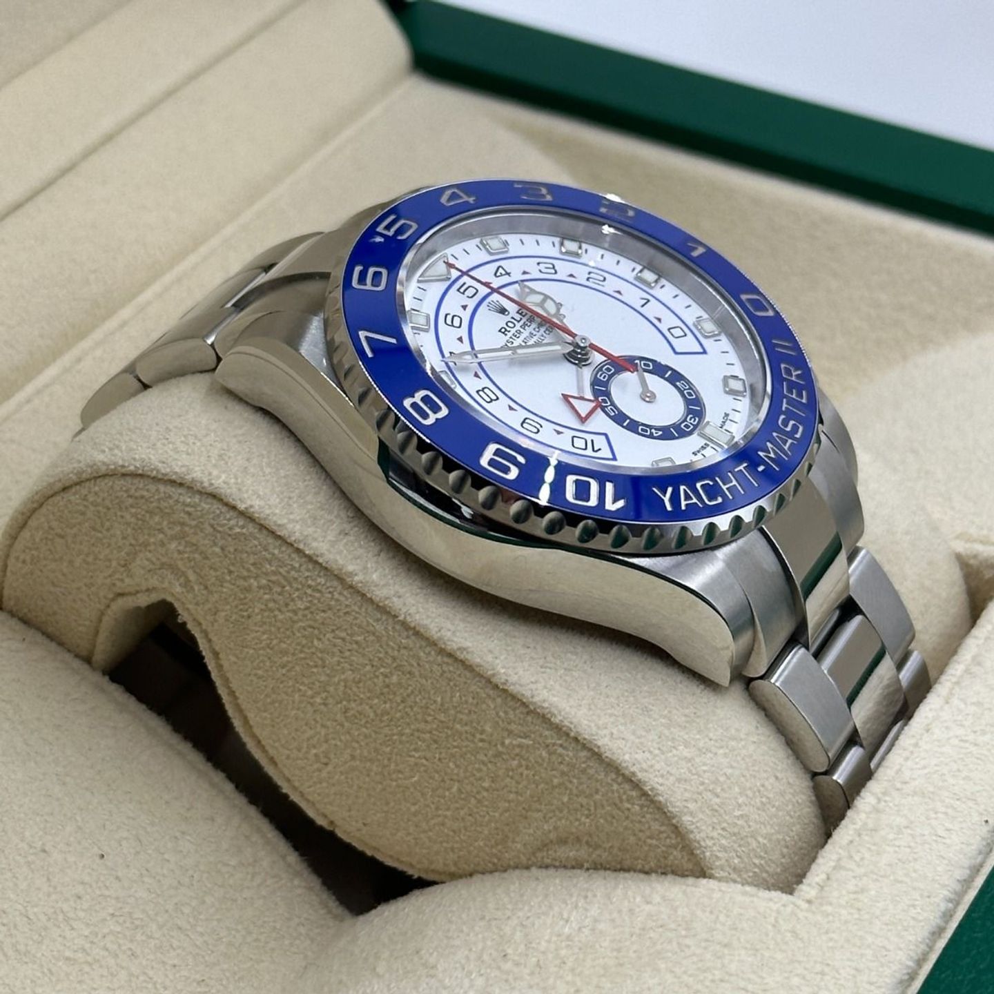 Rolex Yacht-Master II 116680 (2023) - Wit wijzerplaat 44mm Staal (7/8)