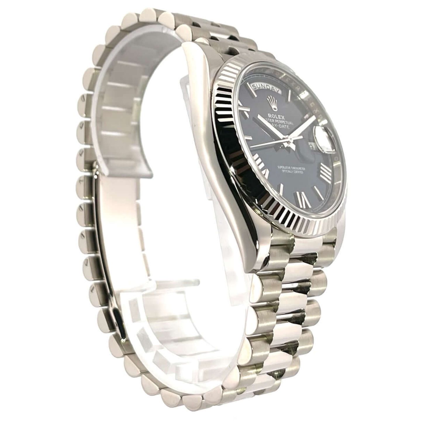 Rolex Day-Date 40 228239 (2025) - Blue dial 40 mm White Gold case (4/8)