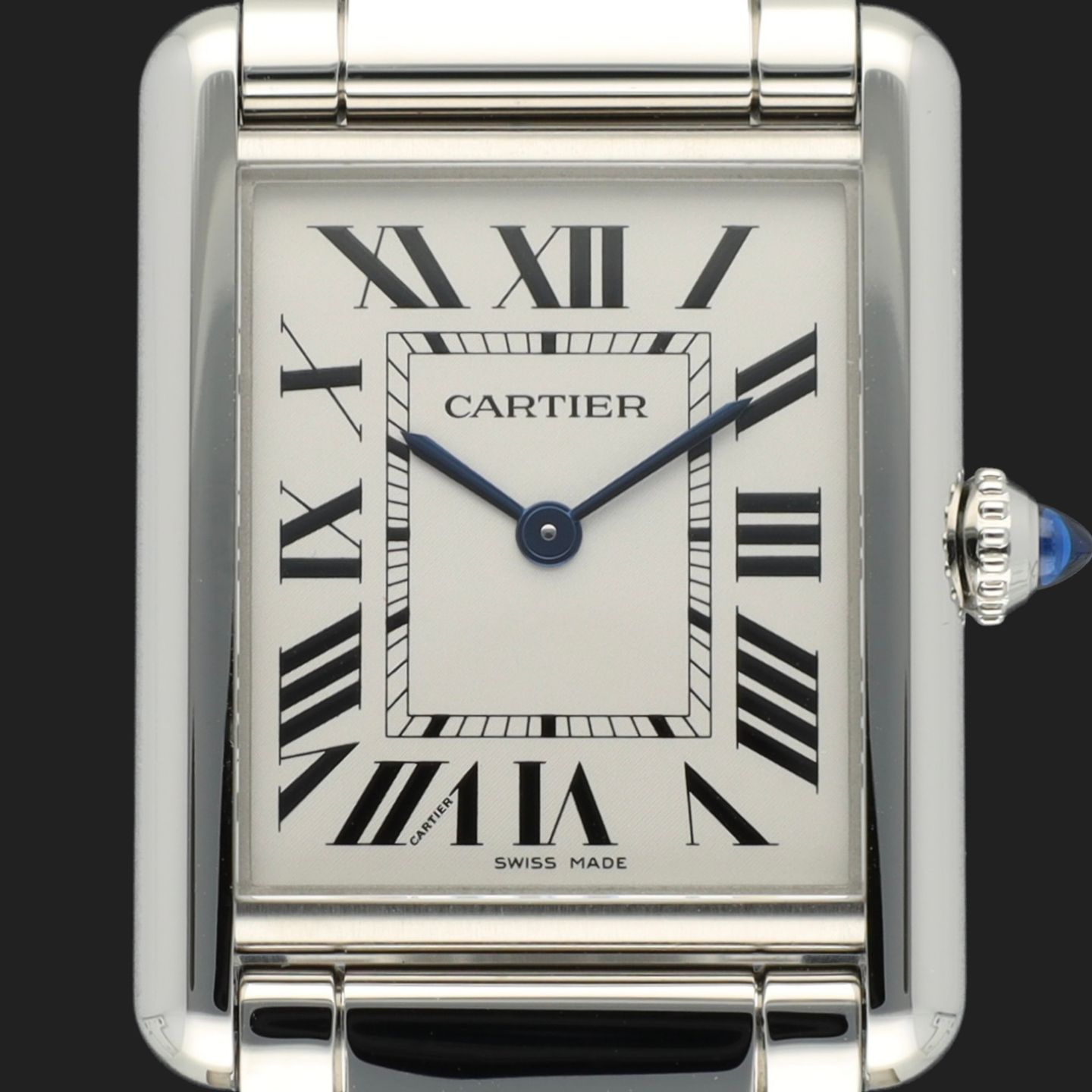 Cartier Tank WSTA0092 (2025) - Silver dial 26 mm Steel case (2/8)