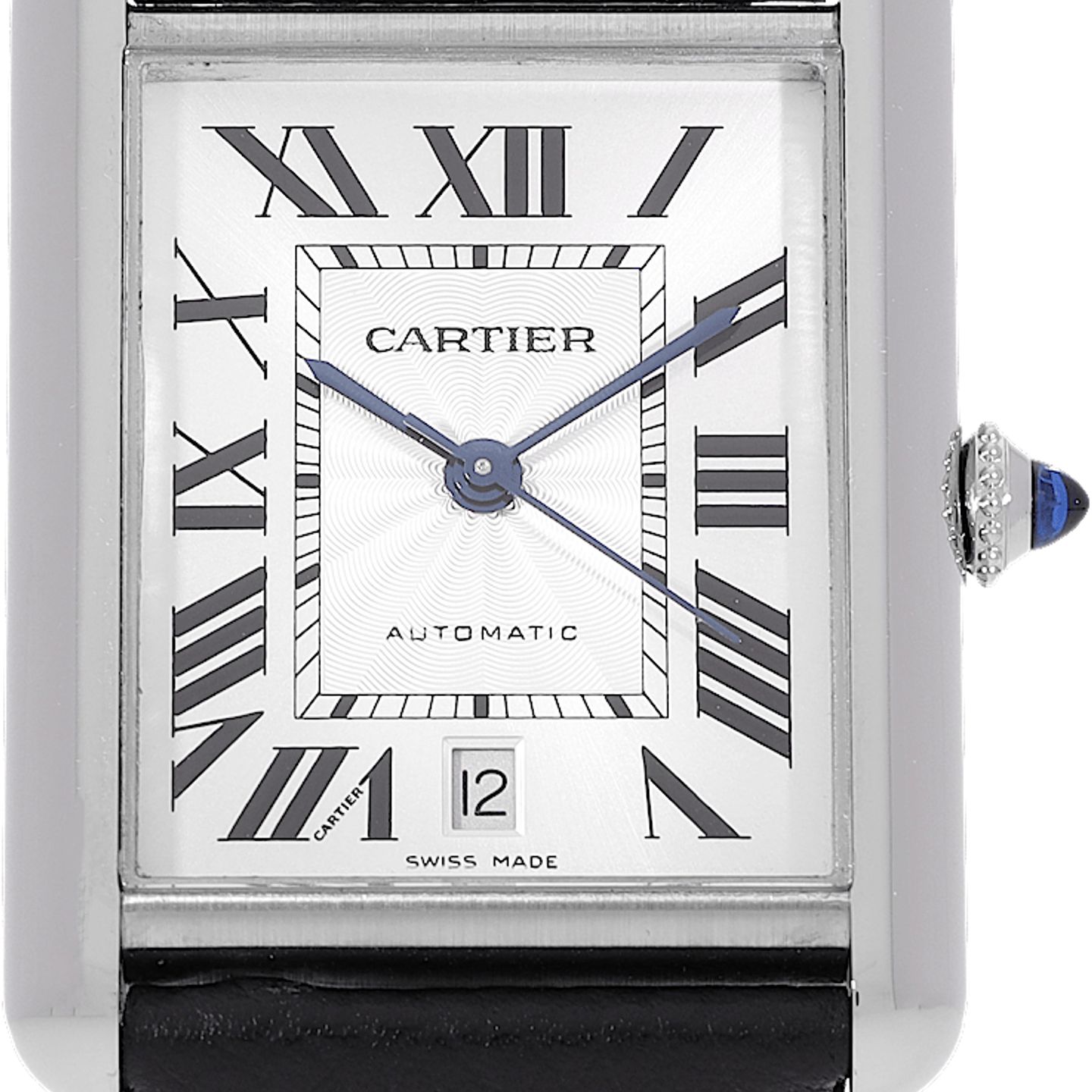 Cartier Tank WSTA0040 (Unknown (random serial)) - Silver dial 41 mm Steel case (2/5)